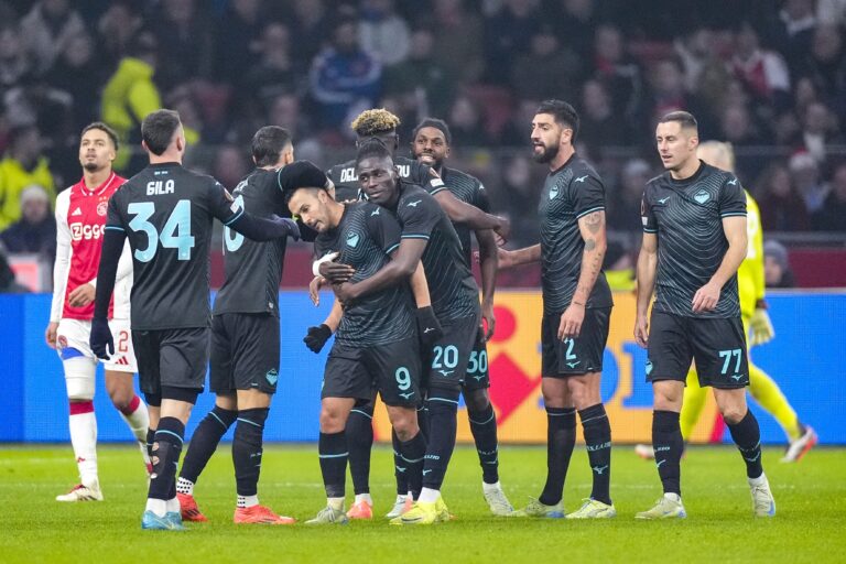 AMSTERDAM, 12-12-2024 , JohanCruyff Arena, Europa League Football, Ajax - Lazio Roma. Lazio Roma player Pedro RodrÕguez scores the 1-3 (Photo by Pro Shots/Sipa USA)
2024.12.12 Amsterdam
pilka nozna liga Europy
Ajax Amsterdam - SS Lazio Rzym
Foto Pro Shots Photo Agency/SIPA USA/PressFocus

!!! POLAND ONLY !!!