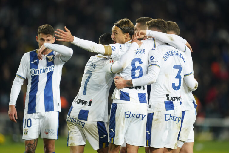 CD Leganes celebrating the victory at full time during the La Liga EA Sports match between FC Barcelona and CD Leganes played at Lluis Companys Stadium on December 15, 2024 in Barcelona, Spain. (Photo by Sergio Ruiz / Imago)  (Photo by pressinphoto/Sipa USA)
2024.12.15 Barcelona
pilka nozna liga hiszpanska
FC Barcelona - CD Leganes
Foto Sergio Ruiz/Imago/PRESSINPHOTO/SIPA USA/PressFocus

!!! POLAND ONLY !!!