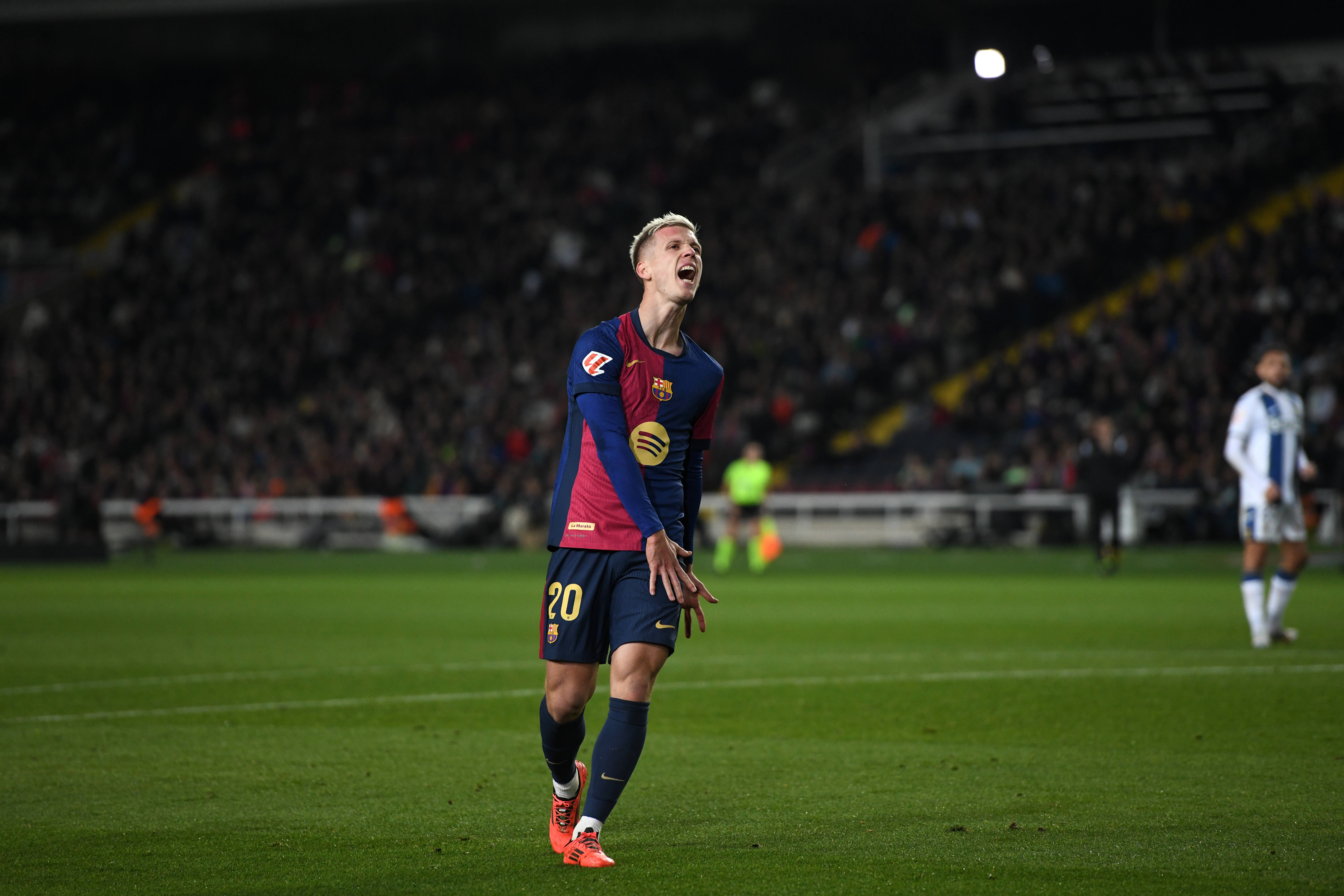 FC Barcelona, Barca v CD LEGANES. OLIMPIC STADIUM LLUIS COMPANYS. MONTJUIC,BARCELONA. DECEMBER 15,2024 FC BARCELONA vs CD LEGANES. December 15,2024 Dani Olmo 20 of FC Barcelona reacts during the match between FC Barcelona and CD Leganes corresponding to the seventeen day of La Liga EA Sports at Olimpic Stadium Lluis Companys of Montjuic in Barcelona, Spain. Barcelona ESP Copyright: xS.xRosx
2024.12.15 Barcelona
pilka nozna liga hiszpanska
FC Barcelona - CD Leganes
Foto IMAGO/PressFocus

!!! POLAND ONLY !!!