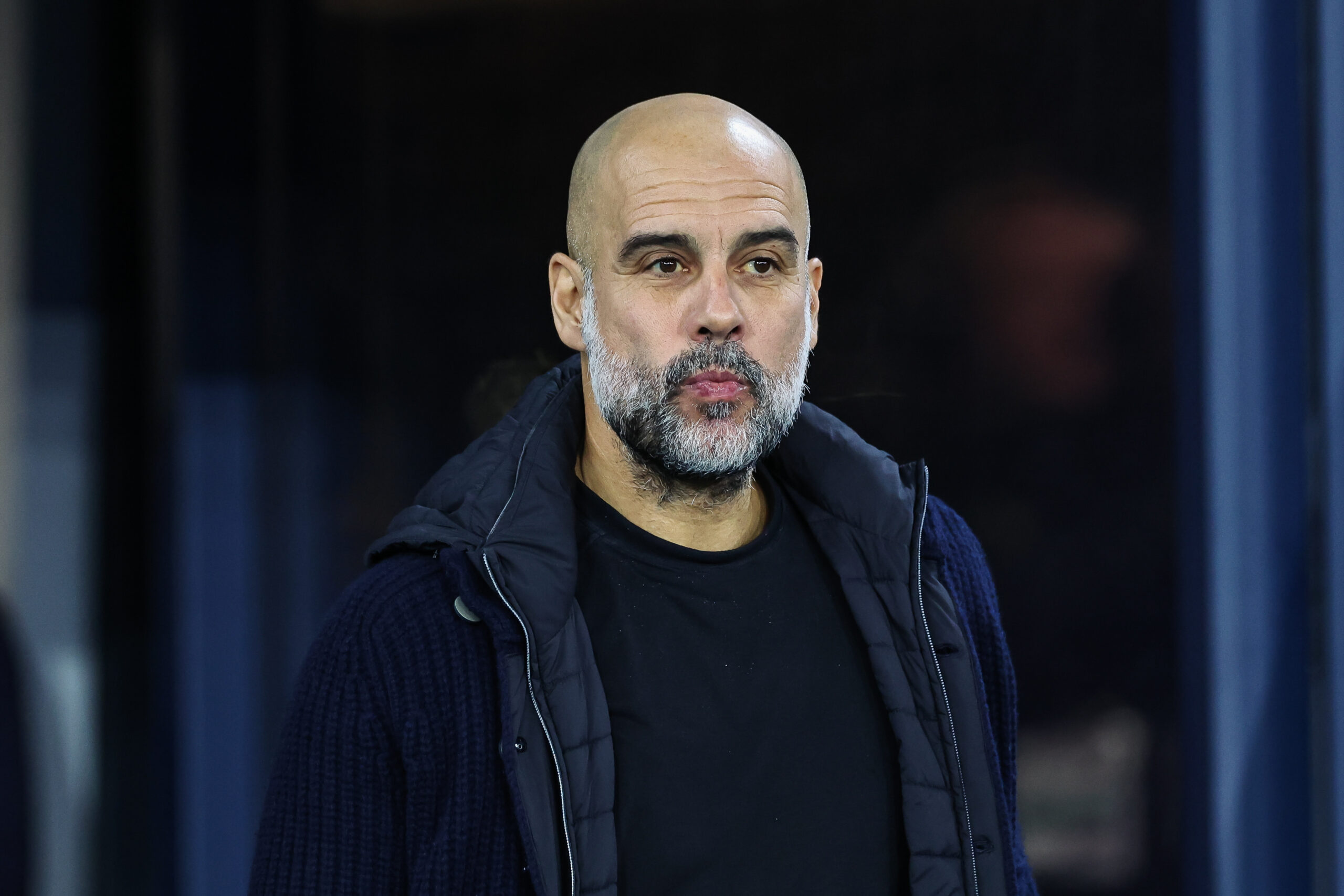 Pep Guardiola manager of Manchester City during the Premier League match Manchester City vs Manchester United at Etihad Stadium, Manchester, United Kingdom, 15th December 2024

(Photo by Mark Cosgrove/News Images) in ,  on 12/15/2024. (Photo by Mark Cosgrove/News Images/Sipa USA)
2024.12.15 Manchester
pilka nozna liga angielska
Manchester City - Manchester United
Foto News Images/SIPA USA/PressFocus

!!! POLAND ONLY !!!