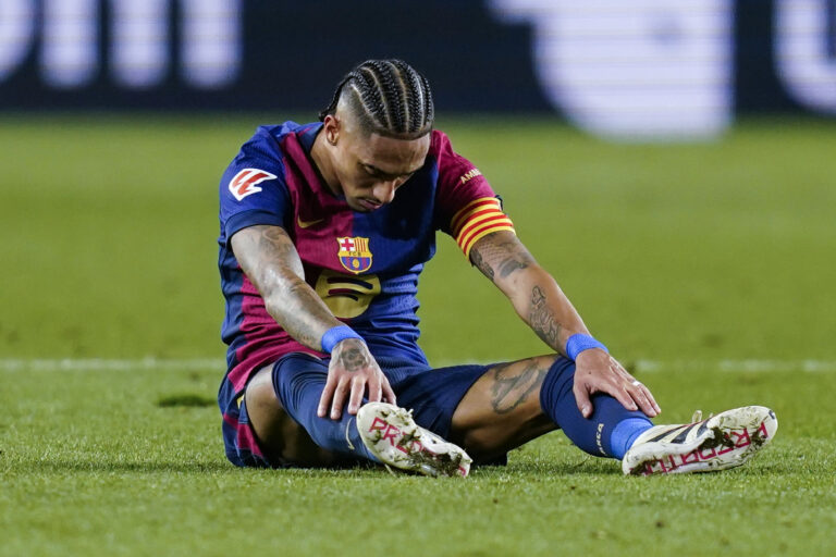 Raphael Dias Belloli Raphinha of FC Barcelona during the La Liga EA Sports match between FC Barcelona and Atletico de Madrid played at Lluis Companys Stadium on December 21, 2024 in Barcelona, Spain. (Photo by Sergio Ruiz / Imago)  (Photo by pressinphoto/Sipa USA)
2024.12.21 Barcelona
pilka nozna liga hiszpanska
FC Barcelona - Atletico Madryt
Foto Sergio Ruiz/Imago/PRESSINPHOTO/SIPA USA/PressFocus

!!! POLAND ONLY !!!