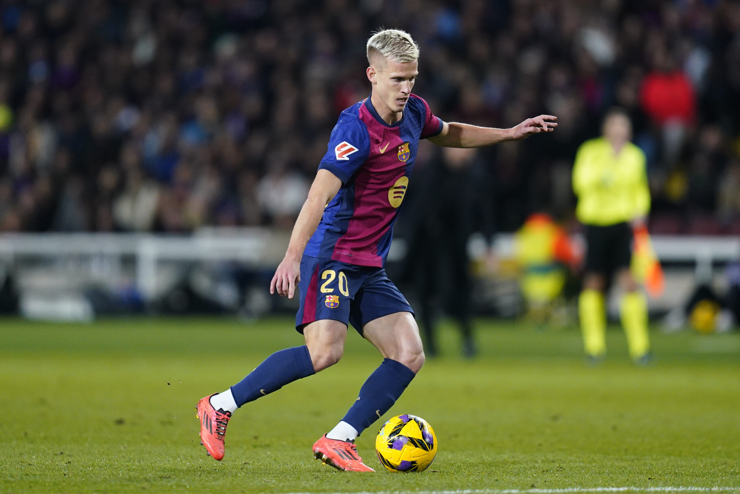 Dani Olmo of FC Barcelona  during the La Liga EA Sports match between FC Barcelona and Atletico de Madrid played at Lluis Companys Stadium on December 21, 2024 in Barcelona, Spain. (Photo by Sergio Ruiz / Imago)  (Photo by pressinphoto/Sipa USA)
2024.12.21 Barcelona
pilka nozna liga hiszpanska
FC Barcelona - Atletico Madryt
Foto Sergio Ruiz/Imago/PRESSINPHOTO/SIPA USA/PressFocus

!!! POLAND ONLY !!!