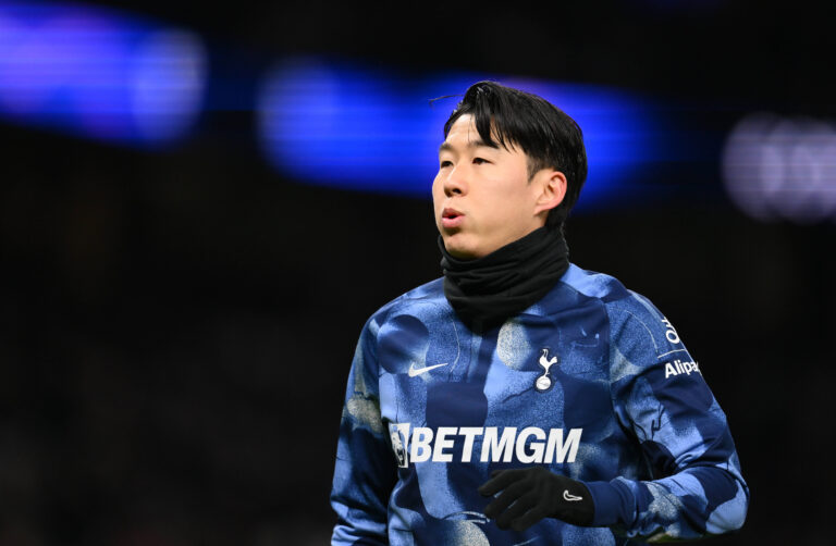 Football - 2024 / 2025 Premier League - Tottenham Hotspur vs Liverpool - Tottenham Hotspur Stadium - 22nd December 2024. Tottenham Hotspur s Son Heung-Min during the pre-match warm-up. COLORSPORT / Ashley Western PUBLICATIONxNOTxINxUK
2024.12.22 Londyn
pilka nozna liga angielska
Tottenham Hotspur - Liverpool FC
Foto IMAGO/PressFocus

!!! POLAND ONLY !!!