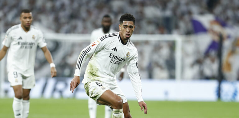 December 1, 2024, Madrid, Madrid, SPAIN: Jude Bellingham of Real Madrid in action during the Spanish League, LaLiga EA Sports, football match played between Real Madrid and Getafe CF at Santiago Bernabeu stadium on December 01, 2024 in Madrid, Spain.,Image: 941641399, License: Rights-managed, Restrictions: , Model Release: no, Credit line: Irina R. Hipolito / Zuma Press / Forum