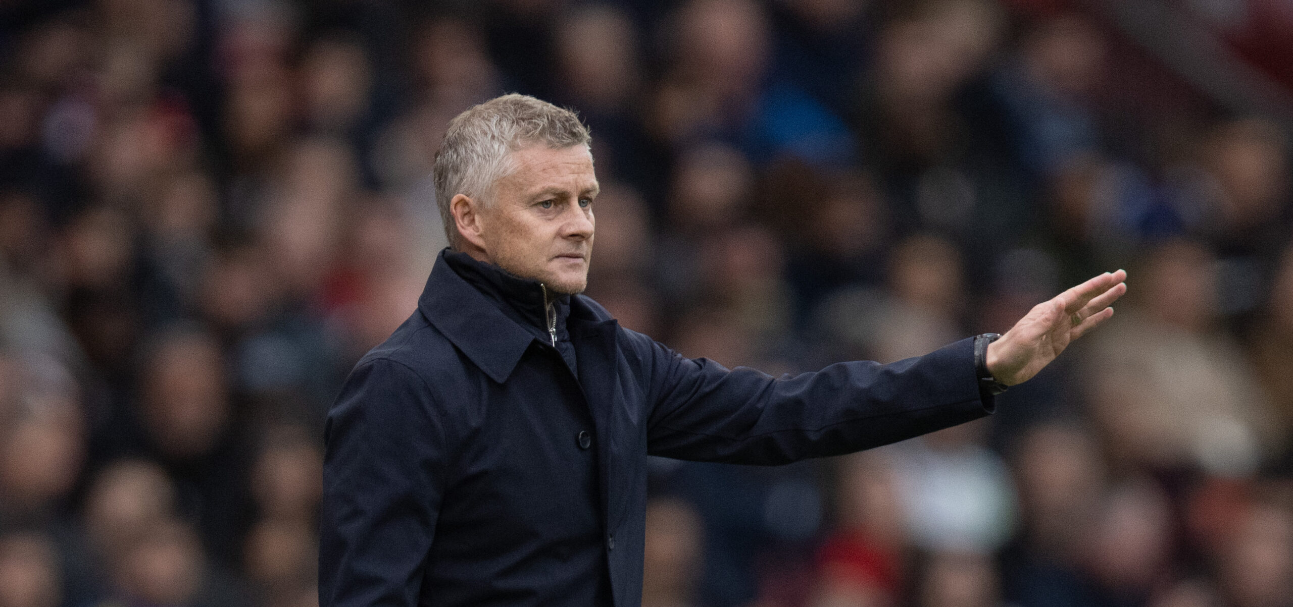 (211003) -- MANCHESTER, Oct. 3, 2021 (Xinhua) -- Manchester United&#039;s manager Ole Gunnar Solskjaer reacts during the Premier League football match between Manchester United and Everton in Manchester, Britain, on Oct. 2, 2021. (Xinhua)
FOR EDITORIAL USE ONLY. NOT FOR SALE FOR MARKETING OR ADVERTISING CAMPAIGNS. NO USE WITH UNAUTHORIZED AUDIO, VIDEO, DATA, FIXTURE LISTS, CLUB/LEAGUE LOGOS OR &quot;LIVE&quot; SERVICES. ONLINE IN-MATCH USE LIMITED TO 45 IMAGES, NO VIDEO EMULATION. NO USE IN BETTING, GAMES OR SINGLE CLUB/LEAGUE/PLAYER PUBLICATIONS.

2021.10.02 MANCHESTER
Pilka nozna liga angielska
Manchester United - Everton
Foto Xinhua/PressFocus

!!! POLAND ONLY !!!