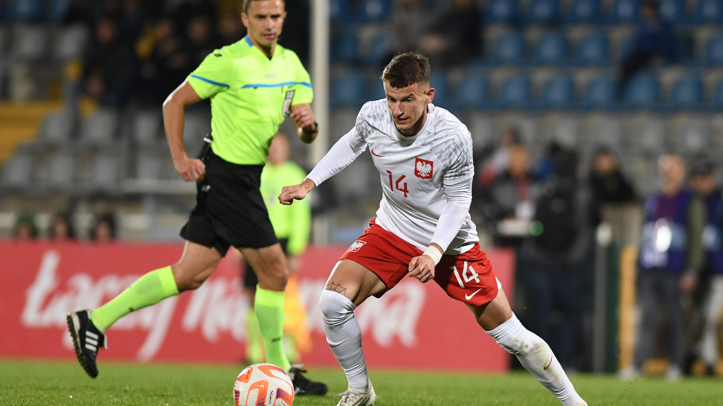 2022.09.27 Suwalki Pilka nozna Reprezentacja Polski U21 Mecz towarzyski Polska - Lotwa N/z Dawid Kocyla Foto Michal Kosc / PressFocus
2022.09.27 Suwalki Polish under 21 National Team Friendly game Poland - Latvia Foto Michal Kosc / PressFocus