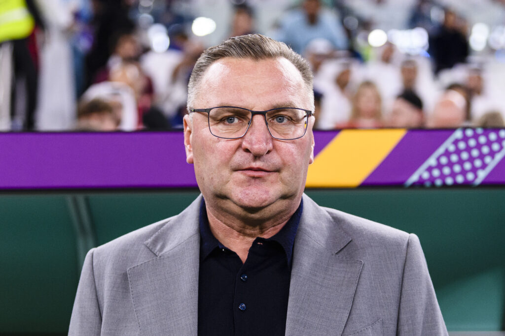 Al Thumama Stadium Head Coach Czeslaw Michniewicz of Poland during a match between France and Poland, valid for the round of 16 of the World Cup, held at Al Thumama Stadium in Doha, Qatar. (Marcio Machado/SPP) (Photo by Marcio Machado/SPP/Sipa USA)
2022.12.04 doha
Pilka nozna Mistrzostwa Swiata w Katarze Katar 2022
Francja - Polska
Foto Marcio Machado/SPP/SIPA USA/PressFocus

!!! POLAND ONLY !!!