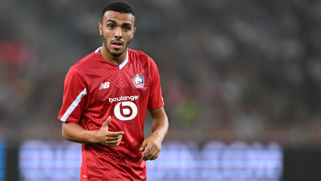 8/24/2023 - LILLE - Akim Zedadka of Lille OSC during the Conference League play-off match between Lille OSC and HNK Rijeka at Pierre-Mauroy Stadium on August 24, 2023 in Lille, France. AP | Dutch Height | Gerrit van Cologne /ANP/Sipa USA
2023.08.24 Conference League
pilka nozna liga konferencji europy
Lille - HNK Rijeka
Foto ANP/SIPA USA/PressFocus

!!! POLAND ONLY !!!