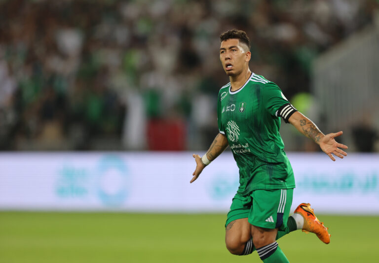 JEDDAH, SAUDI ARABIA - SEPTEMBER 30: Roberto Firmino of Al Ahli during Al Ahli v Al Ettifaq in the Saudi Pro League at Prince Abdullah Al Faisal Stadium on September 30, 2023 in Jeddah, Saudi Arabia. (Photo by Abdul Ghani Bashir Issa/MB Media)
2023.09.30 Jeddah
Pilka nozna liga saudyjska
Al-Ahly - Al-Ettifaq
Foto Abdul Ghani Bashir Issa/MB Media/PressFocus

!!! POLAND ONLY !!!