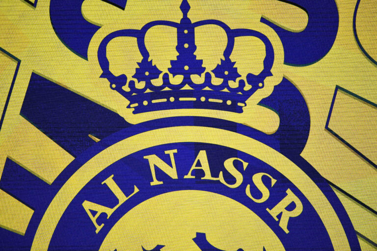 Feb 1, 2024; Riyadh, Saudi Arabia; A detail view of the Al-Nassr logo before the game between Al-Nassr and Inter Miami CF at Kingdom Arena. Mandatory Credit: Victor Fraile-USA TODAY Sports/Sipa USA
2024.02.01 Riyadh
pilka nozna , mecz towarzyski , sparing
AI Nassr FC - Inter Miami CF
Foto Victor Fraile-USA TODAY Sports/SIPA USA/PressFocus

!!! POLAND ONLY !!!