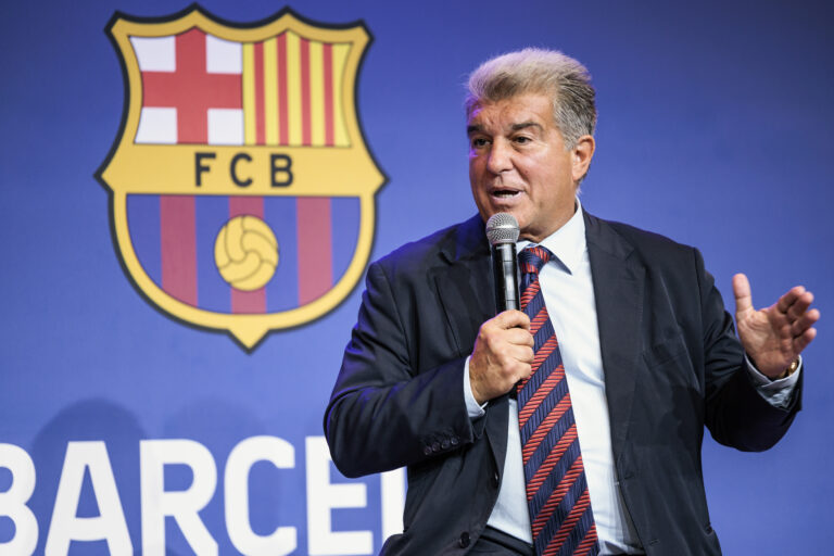 Joan Laporta, President of FC Barcelona, attends his press conference to report on the club&#039;s situation at Auditori 1899 on September 03, 2024 in Barcelona, Spain. Photo Javier Borrego / SpainDPPI / DPPI (Photo by /Sipa USA)
2024.09.03 Barcelona
pilka nozna , liga hiszpanska
Joan Laporta - konferencja prasowa dotyczaca sytuacji FC Barcelona
Foto Javier Borrego/DPPI/IPA Sport 2/ipa-agency.net/SIPA USA/PressFocus

!!! POLAND ONLY !!!