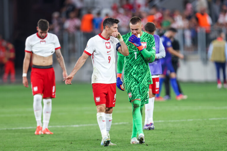 2024.09.08 Osijek
pilka nozna UEFA Liga Narodow
Chorwacja - Polska
N/z Robert Lewandowski Lukasz Skorupski
Foto Artur Kraszewski / PressFocus

2024.09.08 Osijek
Football UEFA Nations League
Croatia vs Poland
Robert Lewandowski Lukasz Skorupski
Credit: Artur Kraszewski / PressFocus