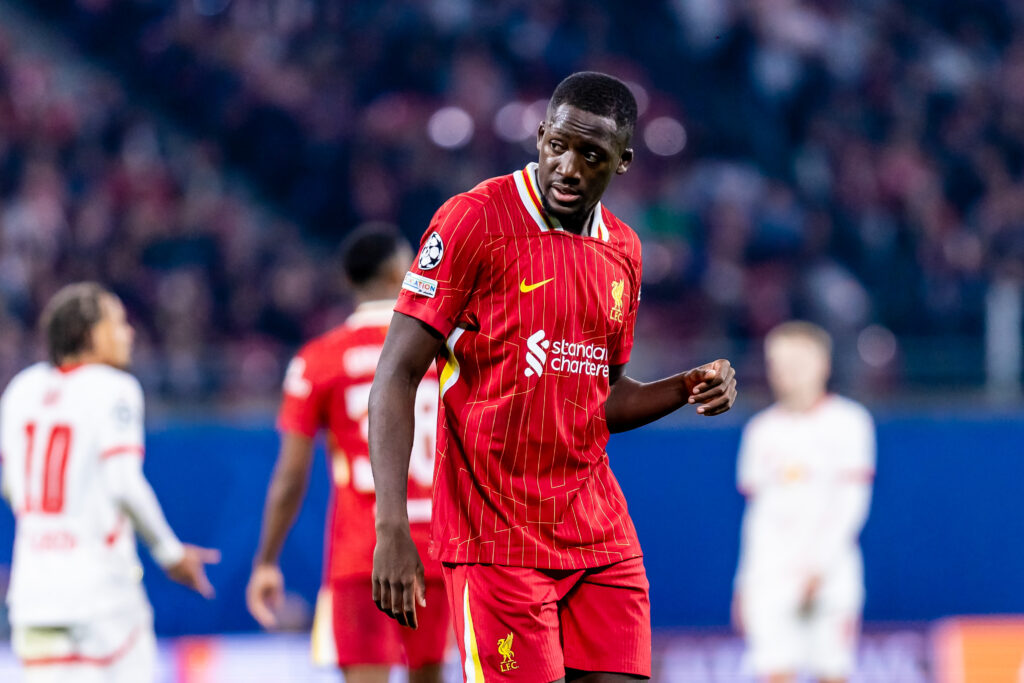 2024.10.23 Lipsk
pilka nozna UEFA Liga Mistrzow sezon 2024/2025
RB Lipsk - Liverpool
N/z Ibrahima Konate
Foto Mateusz Porzucek PressFocus

2024.10.23 Lipsk
Leipzig Football - UEFA Champions League season 2024/2025 RB Leipzig - Liverpool FC
RB Lipsk - Liverpool
Ibrahima Konate
Credit: Mateusz Porzucek PressFocus