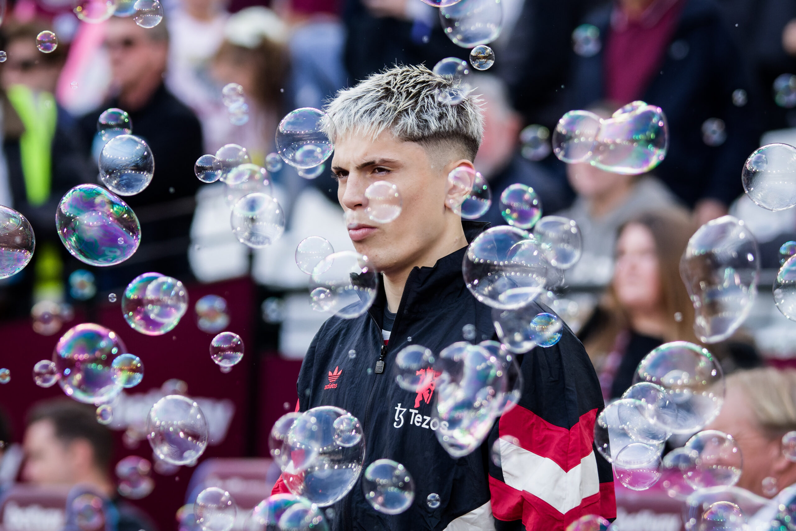 London, England, October 27 2024: Alejandro Garnacho (17 Manchester United) before the Premier League game between West Ham and Manchester United at London Stadium in London, England.  (Pedro Porru/SPP) (Photo by Pedro Porru/SPP/Sipa USA)
2024.10.27 Londyn
pilka nozna liga angielska
West Ham United - Manchester United
Foto Pedro Porru/SPP/SIPA USA/PressFocus

!!! POLAND ONLY !!!