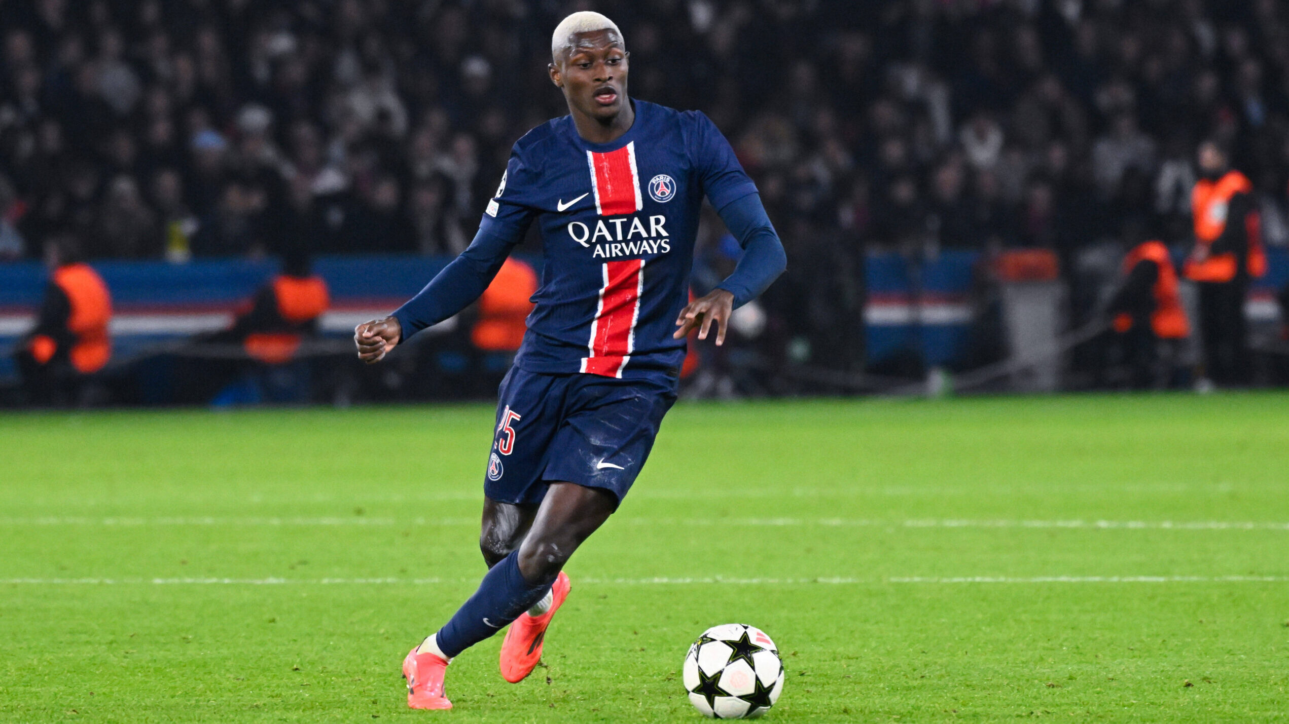 TAVARES Nuno MENDES ( 25 - PSG ) during the UEFA Champions League match between Paris Saint Germain and Atletico de Madrid at Parc Des Princes on November 06, 2024 in Paris, France. ( Photo by federico pestellini / panoramic ) - - photo :  Federico Pestellini / Federico Pestellini / Panoramic / SIPA /300024_0123//Credit:Panoramic/SIPA/2411070057

06.11.2024 
pilka nozna liga mistrzow
PSG - Atletico Madryt
Foto Panoramic/SIPA/SIPA / Sipa / PressFocus 
POLAND ONLY!!