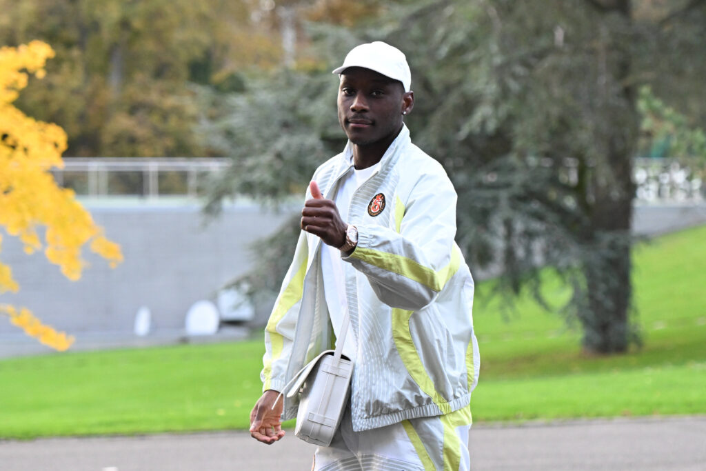 Randal Kolo Muani arrives in Clairefontaine-en-Yvelines on November 11, 2024 as part of the team&#039;s preparation for the upcoming UEFA Nations League qualifying matches against Israel and Italy.//04SAIDICHRISTOPHE_SIPA.58167/Credit:CHRISTOPHE SAIDI/SIPA/2411120904
2024.11.12 Clairefontaine
pilka nozna Liga Narodow
Zgrupowanie reprezentacji Francji przed meczem Francja - Izrael
Foto Christophe Saidi/SIPA/PressFocus

!!! POLAND ONLY !!!