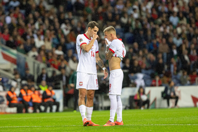 2024.11.15 Porto
pilka nozna UEFA Liga Narodow
Portugalia - Polska
N/z Jakub Kiwior, Mateusz Bogusz
Foto Marcin Karczewski / PressFocus

2024.11.15 Porto
Football - UEFA Nations League
Portugal - Poland
Jakub Kiwior, Mateusz Bogusz
Credit: Marcin Karczewski / PressFocus