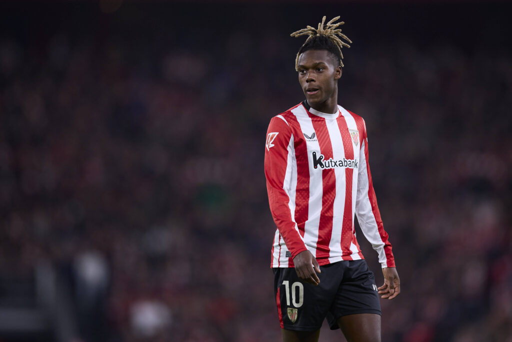 Athletic Club v Real Madrid - LaLiga EA Sports Nico Williams of Athletic Club looks on during the LaLiga EA Sports match between Athletic Club and Real Madrid at San Mames on December 4, 2024, in Bilbao, Spain. Bilbao San Mames Basque Country Spain RL_ATHvRMCF_000122 Copyright: xRicardoxLarreinax
2024.12.04 Bilbao
pilka nozna liga hiszpanska
Athletic Club - Real Madrid
Foto IMAGO/PressFocus

!!! POLAND ONLY !!!