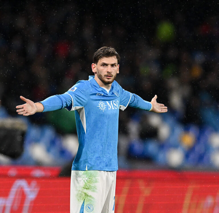 Diego Armando Maradona Stadium, Naples, Italy - Khvicha Kvaratskhelia of SSC Napoli during Serie A Enilive Football Match,  Napoli vs Lazio, 8 Dec 2024 
(Photo by Roberto Ramaccia/Sipa USA)
2024.12.08 Naples
pilka nozna liga wloska
Napoli - Lazio
Foto Roberto Ramaccia/SIPA USA/PressFocus

!!! POLAND ONLY !!!