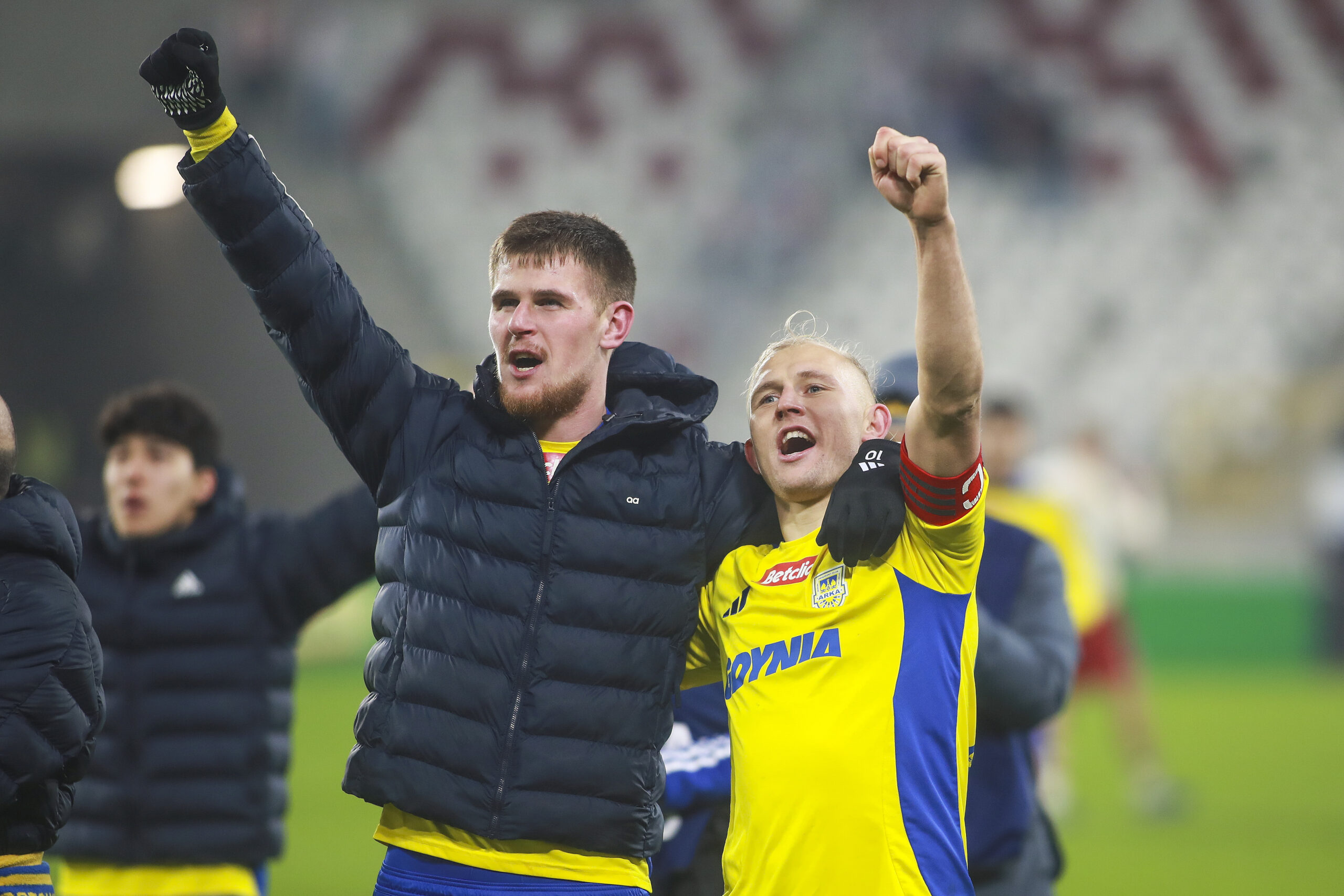 2024.12.09 Lodz Stadion Miejski
pilka nozna Betclic 1 liga 2024/2025
LKS Lodz - Arka Gdynia
N/z Karol czubak Dawid Gojny
Foto Artur Kraszewski / PressFocus 

2024.12.05 Lodz
Football  Betclic 1 league  season 2024/2025 
LKS Lodz - Arka Gdynia
Karol czubak Dawid Gojny
Credit: Artur Kraszewski / PressFocus