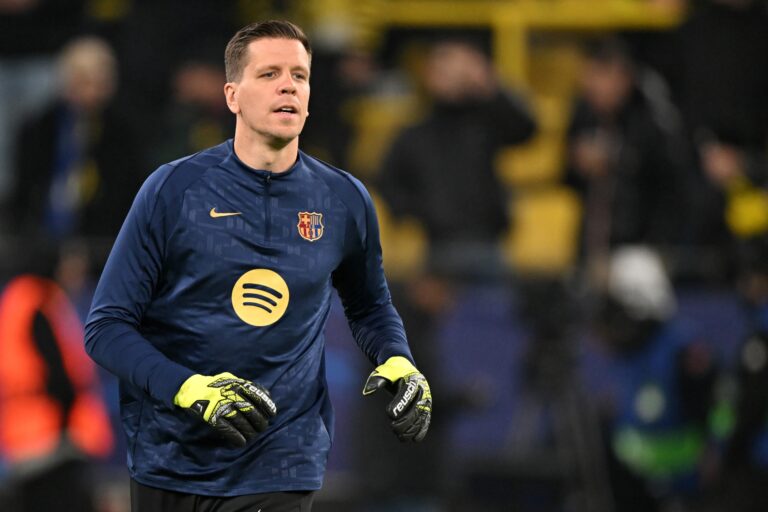 12/11/2024 - DORTMUND - FC Barcelona goalkeeper Wojciech Szczesny during the UEFA Champions league match between Borussia Dortmund and FC Barcelona at the Signal Iduna Park on Dec. 11, 2024 in Dortmund, Germany. ANP | Hollandse Hoogte | GERRIT VAN KEULEN /ANP/Sipa USA
2024.12.11 Dortmund
pilka nozna liga mistrzow
Borussia Dortmund - FC Barcelona
Foto ANP/SIPA USA/PressFocus

!!! POLAND ONLY !!!