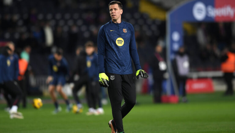 FC Barcelona, Barca v CD LEGANES. OLIMPIC STADIUM LLUIS COMPANYS. MONTJUIC,BARCELONA. DECEMBER 15,2024 FC BARCELONA vs CD LEGANES. December 15,2024 Wojciech Szczesny 25 goalkeeper of FC Barcelona warms up before the match between FC Barcelona and CD Leganes corresponding to the seventeen day of La Liga EA Sports at Olimpic Stadium Lluis Companys of Montjuic in Barcelona, Spain. Barcelona ESP Copyright: xS.xRosx
2024.12.15 Barcelona
pilka nozna liga hiszpanska
FC Barcelona - CD Leganes
Foto IMAGO/PressFocus

!!! POLAND ONLY !!!