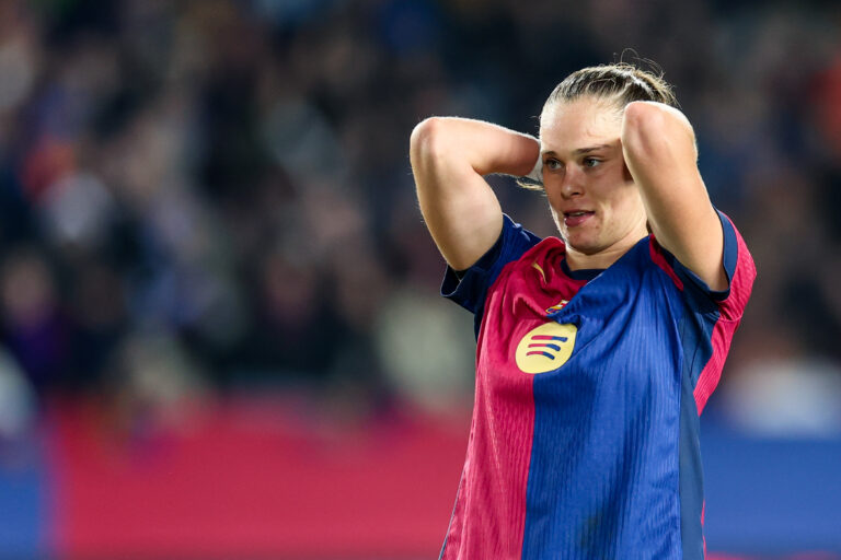 Barcelona, Spain, December 18th 2024: Ewa Pajor (17 FC Barcelona) gestures during the UEFA Womens Champions League football match between FC Barcelona and Manchester City at the Estadi Olimpic Lluis Companys in Barcelona, Spain  (Judit Cartiel / SPP) (Photo by Judit Cartiel / SPP/Sipa USA)
2024.12.18 Barcelona
pilka nozna liga mistrzyn
FC Barcelona - Manchester City
Foto Judit Cartiel / SPP/SIPA USA/PressFocus

!!! POLAND ONLY !!!