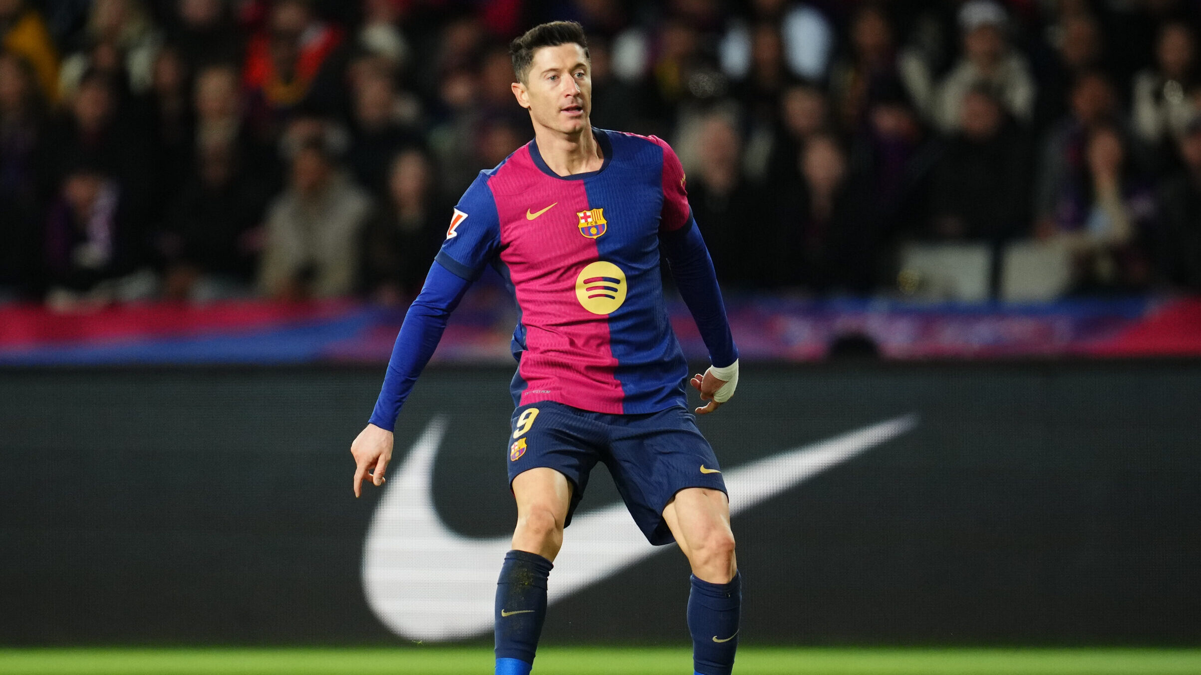 Robert Lewandowski of FC Barcelona during the La Liga EA Sports match between FC Barcelona and Atletico de Madrid played at Lluis Companys Stadium on December 21, 2024 in Barcelona, Spain. (Photo by Bagu Blanco / PRESSINPHOTO)
2024.12.21 Barcelona
pilka nozna liga hiszpanska
FC Barcelona - Atletico Madryt
Foto Bagu Blanco / PRESSINPHOTO/SIPA USA/PressFocus

!!! POLAND ONLY !!!