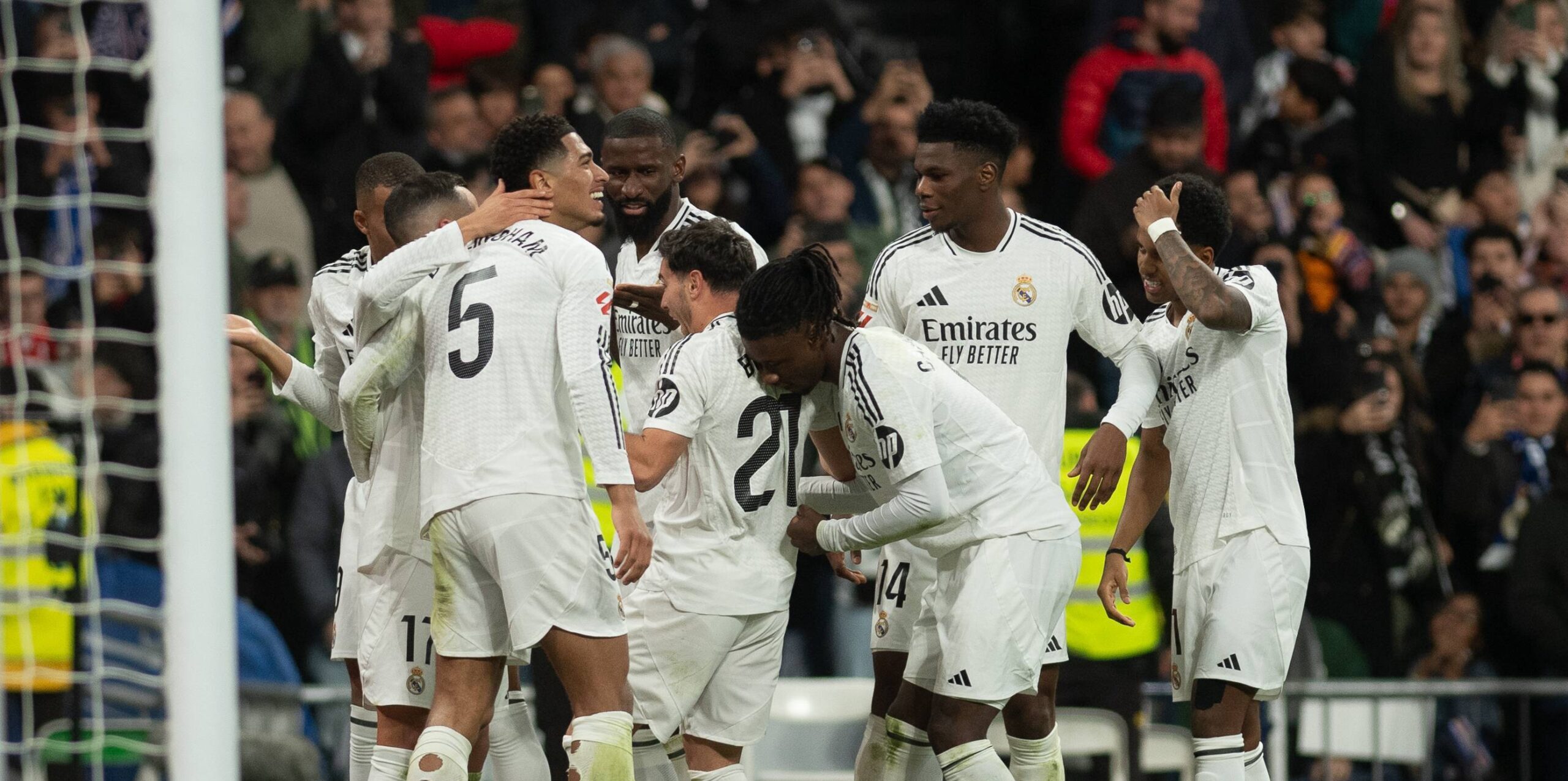 Spanish La Liga EA Sports soccer match Real Madrid vs Sevilla at Santiago Bernabeu Stadium in Madrid, Spain 22 December 2024
Brahim Diaz celebrates a goal

(Photo by Cordon Press/Sipa USA)
2024.12.22 Madrid
pilka nozna liga hiszpanska
Real Madryt - Sevilla FC
Foto Cordon Press/SIPA USA/PressFocus

!!! POLAND ONLY !!!