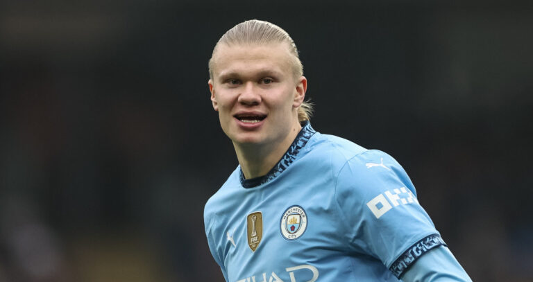 Erling Haaland of Manchester City during the Premier League match Manchester City vs Everton at Etihad Stadium, Manchester, United Kingdom, 26th December 2024

(Photo by Mark Cosgrove/News Images) in Manchester, United Kingdom on 12/26/2024. (Photo by Mark Cosgrove/News Images/Sipa USA)
2024.12.26 Manchester
pilka nozna liga angielska
Manchester City - Everton
Foto News Images/SIPA USA/PressFocus

!!! POLAND ONLY !!!