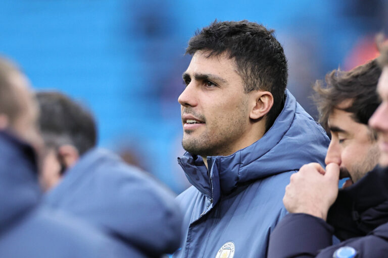 Manchester City FC v West Ham United FC Rodri of Manchester City looks on during the warm up ahead of the Manchester City FC v West Ham United FC English Premier League match at the Etihad Stadium, Manchester, England, United Kingdom on 4 January 2025 Editorial use only. All images are copyright Every Second Media Limited. No images may be reproduced without prior permission. All rights reserved. Premier League and Football League images are subject to licensing agreements with Football DataCo Limited. see https://www.football-dataco.com Copyright: xIMAGO/EveryxSecondxMediax ESM-1270-0072
2025.01.04 Manchester
pilka nozna liga angielska
Manchester City - West Ham United
Foto IMAGO/PressFocus

!!! POLAND ONLY !!!