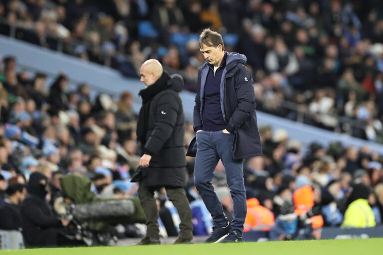 Manchester City FC v West Ham United FC Julen Lopetegui, Manager of West Ham United appears to look dejected during the Manchester City FC v West Ham United FC English Premier League match at the Etihad Stadium, Manchester, England, United Kingdom on 4 January 2025 Editorial use only. All images are copyright Every Second Media Limited. No images may be reproduced without prior permission. All rights reserved. Premier League and Football League images are subject to licensing agreements with Football DataCo Limited. see https://www.football-dataco.com Copyright: xIMAGO/EveryxSecondxMediax ESM-1270-0082
2025.01.04 Manchester
pilka nozna liga angielska
Manchester City - West Ham United
Foto IMAGO/PressFocus

!!! POLAND ONLY !!!