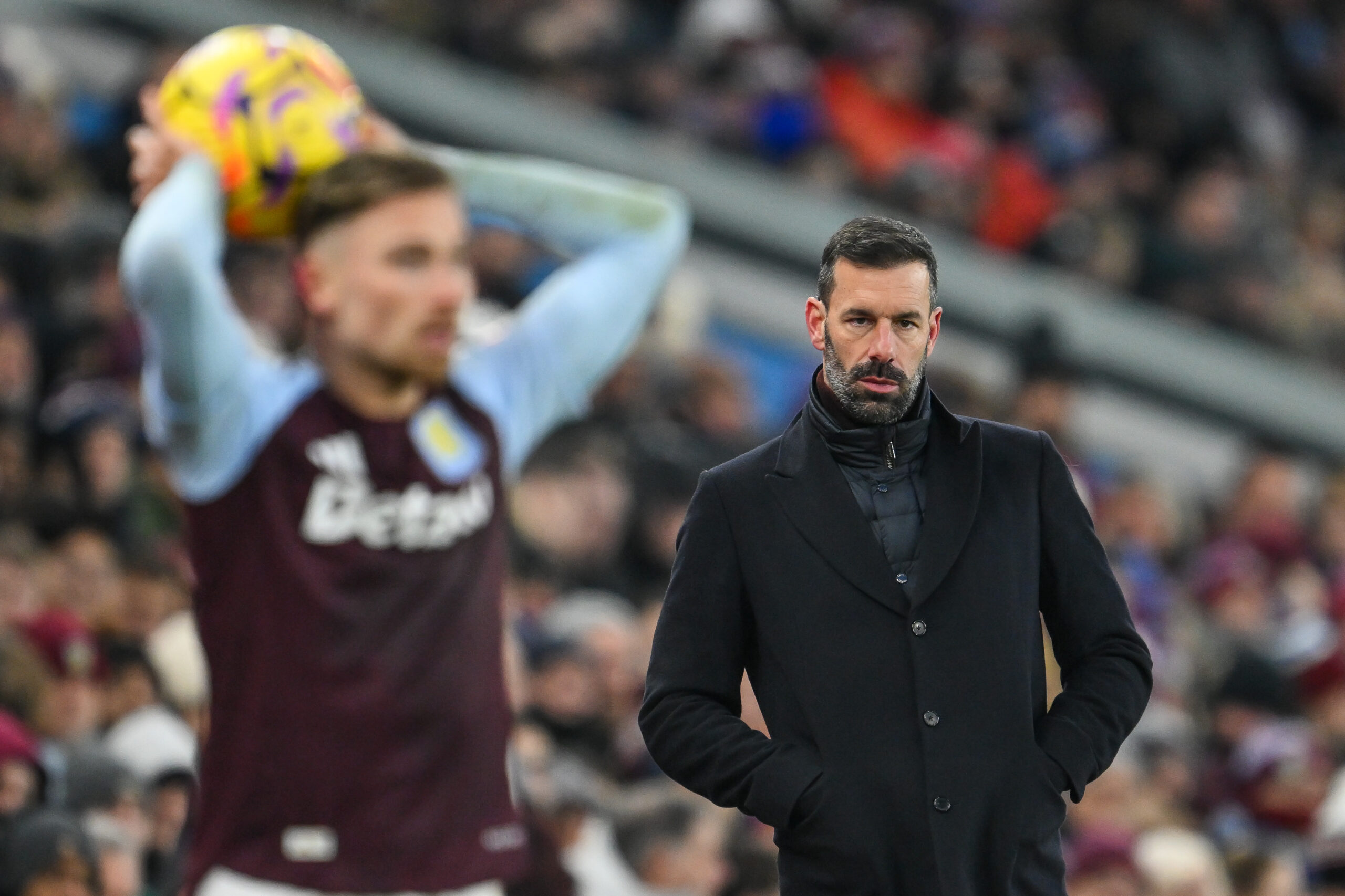 Ruud van Nistelrooy Manager of Leicester City during the Premier League match Aston Villa vs Leicester City at Villa Park, Birmingham, United Kingdom, 4th January 2025

(Photo by Craig Thomas/News Images) in ,  on 1/4/2025. (Photo by Craig Thomas/News Images/Sipa USA)
2025.01.04 
pilka nozna liga angielska
Aston Villa - Leicester City
Foto Craig Thomas/News Images/SIPA USA/PressFocus

!!! POLAND ONLY !!!