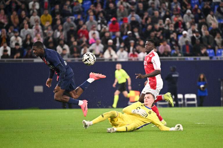 10 Ousmane DEMBELE (psg) - 16 Philipp KOHN (asm) during the Trophee des Champions Final match between Paris and Monaco at Stadium 974 on January 5, 2025 in Doha, Qatar. (Photo by Anthony Bibard/FEP/Icon Sport/Sipa USA)
2025.01.05 Doha
pilka nozna superpuchar francji
PSG - AS Monaco
Foto Icon Sport/SIPA USA/PressFocus

!!! POLAND ONLY !!!