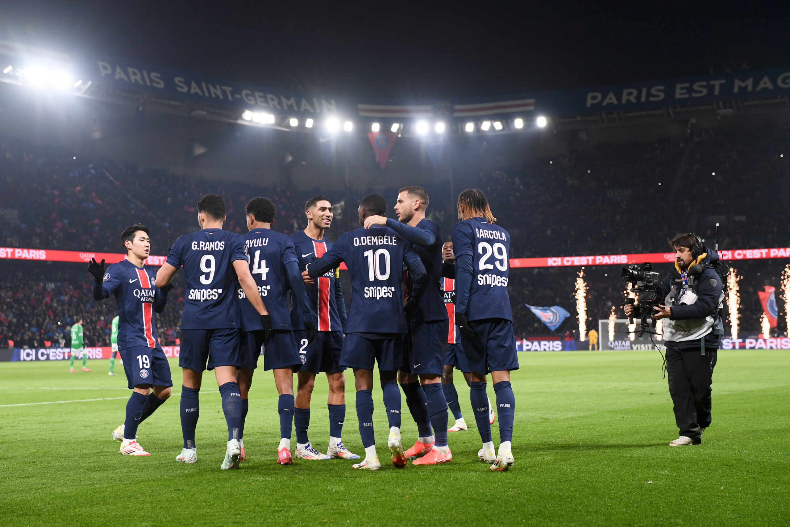 19 Lee KANG IN (psg) - 02 Achraf HAKIMI (psg) - 21 Lucas HERNANDEZ (psg) during the Ligue 1 McDonald&#039;s match between Paris and Saint Etienne at Parc des Princes on January 12, 2025 in Paris, France. (Photo by Philippe Lecoeur/FEP/Icon Sport/Sipa USA)
2025.01.12 Paryz
pilka nozna liga francuska
Paris Saint-Germain - AS Saint-Etienne
Foto Philippe Lecoeur/FEP/Icon Sport/SIPA USA/PressFocus

!!! POLAND ONLY !!!