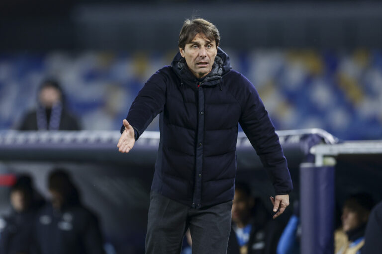 Napoli??s Italian coach Antonio Conte gesticulate during the Serie A football match between SSC Napoli vs Hellas Verona at the Diego Armando Maradona Stadium in Naples, southern Italy, on January 12, 2025. (Photo by Antonio Balasco/IPA Sport / ipa-agency.net/IPA/Sipa USA)
2025.01.12 Neapol
pilka nozna Liga Wloska
SSC Napoli - Hellas Werona
Foto Antonio Balasco/IPA Sport/ipa-agency.net/SIPA USA/PressFocus

!!! POLAND ONLY !!!