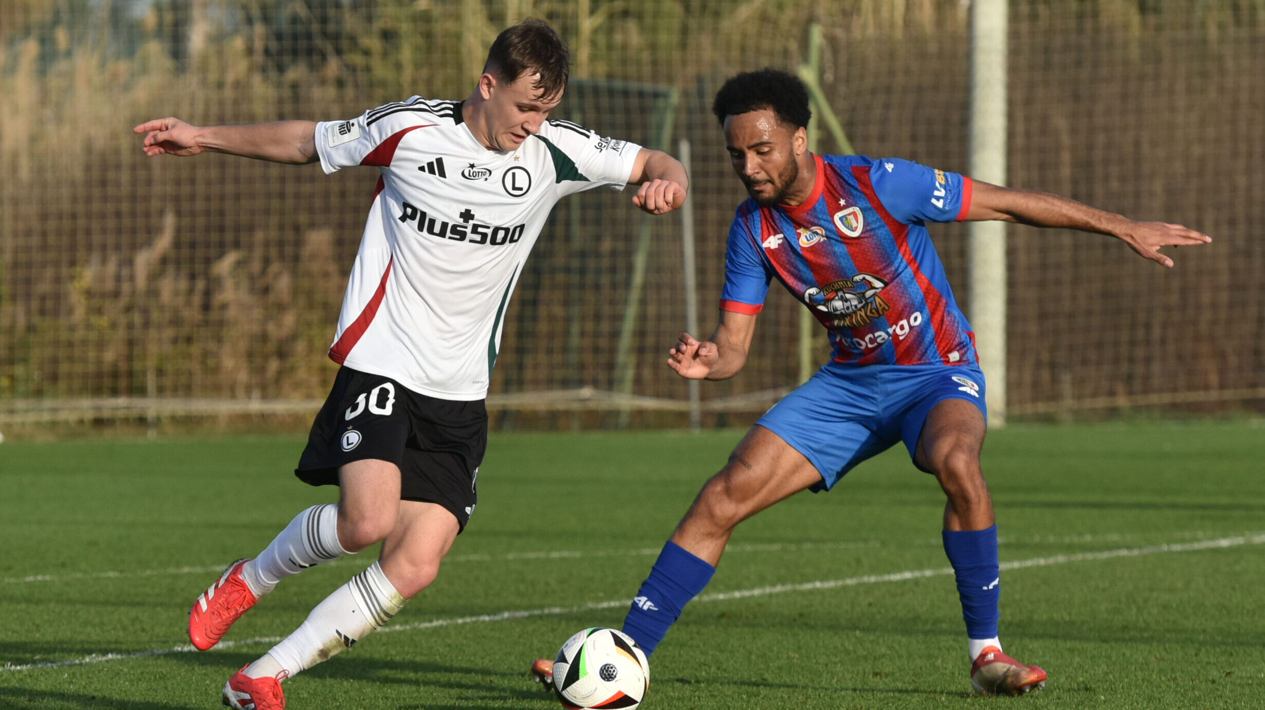 2025.01.18 Oliva Hiszpania
pilka nozna zgrupowanie oobz sparing mecz towarzyski
Legia Warszawa - Piast Gliwice
N/z Jakub Adkonis  Levis Pitan
Foto Wojciech Dobrzynski / Legionisci.com / PressFocus

2025.01.11 Oliva Spain
football preseaason camp friendly match
Legia Warsaw - Piast Gliwice

Credit: Wojciech Dobrzynski / Legionisci.com / PressFocus