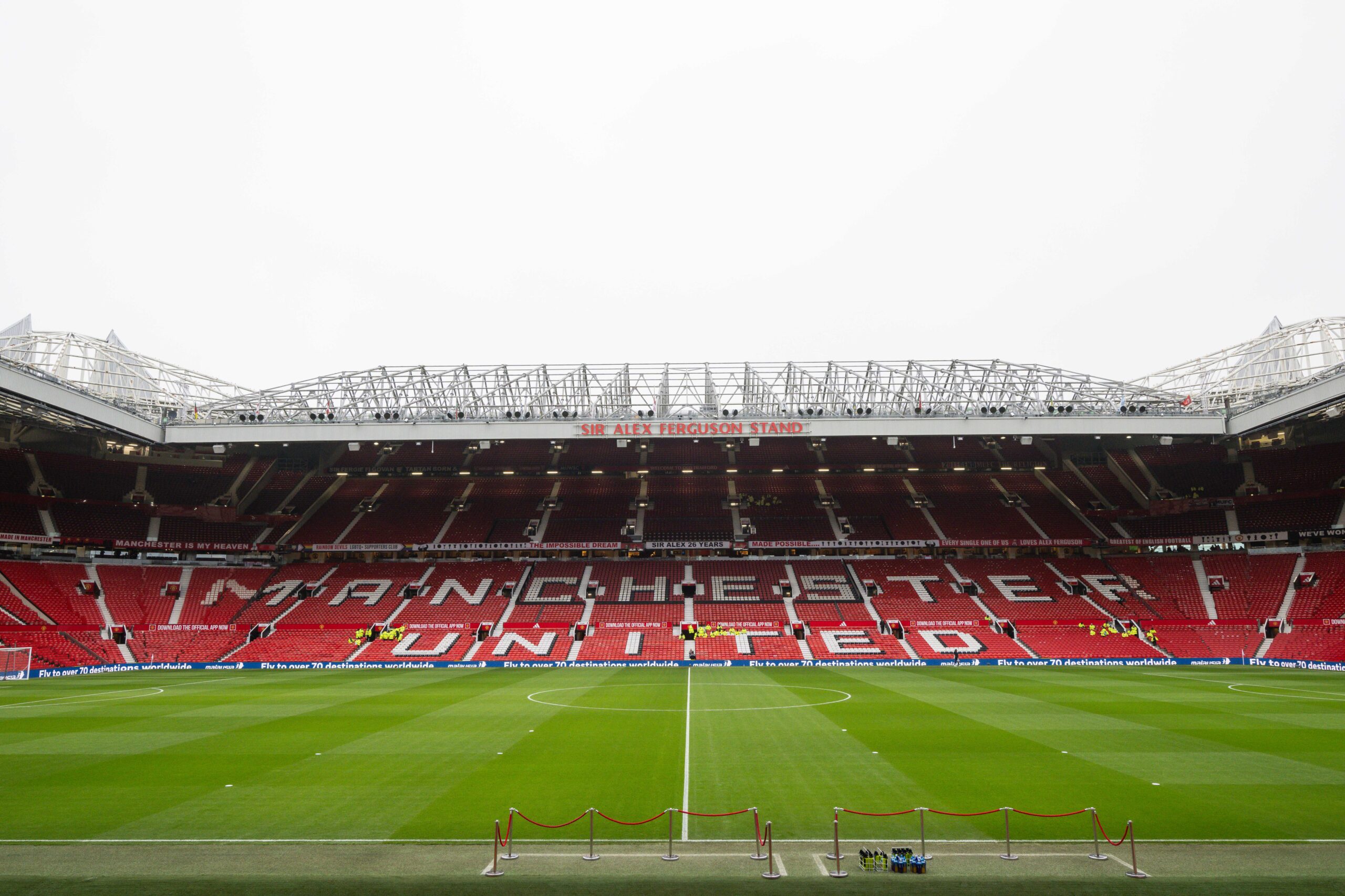 A general view of Old Trafford, Home of Manchester United,during the Premier League match Manchester United vs Brighton and Hove Albion at Old Trafford, Manchester, United Kingdom, 19th January 2025

(Photo by Craig Thomas/News Images) in ,  on 1/19/2025. (Photo by Craig Thomas/News Images/Sipa USA)
2025.01.19 Manchester
pilka nozna liga angielska
Manchester United - Brighton and Hove Albion
Foto News Images/SIPA USA/PressFocus

!!! POLAND ONLY !!!