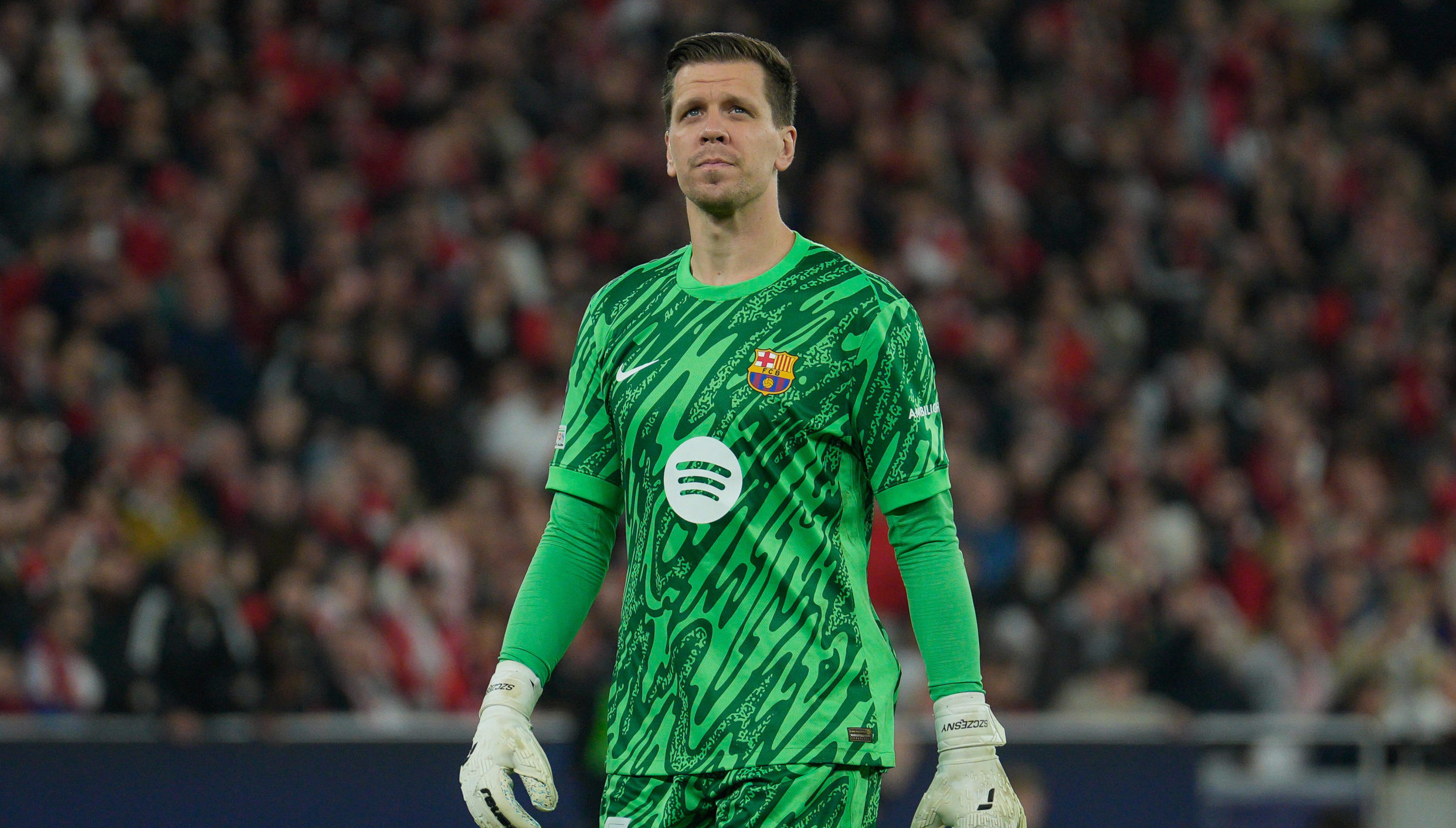 Wojciech Szczesny of FC Barcelona in action during the UEFA Champions League 2024/25 League Phase Matchday 7 between SL Benfica and FC Barcelona at Estadio da Luz. Final score: SL Benfica 4:5 FC Barcelona (Photo by Bruno de Carvalho / SOPA Images/Sipa USA)
2025.01.21 Lizbona
pilka nozna liga mistrzow
Benfica Lizbona - FC Barcelona
Foto Bruno de Carvalho/SOPA Images/SIPA USA/PressFocus

!!! POLAND ONLY !!!