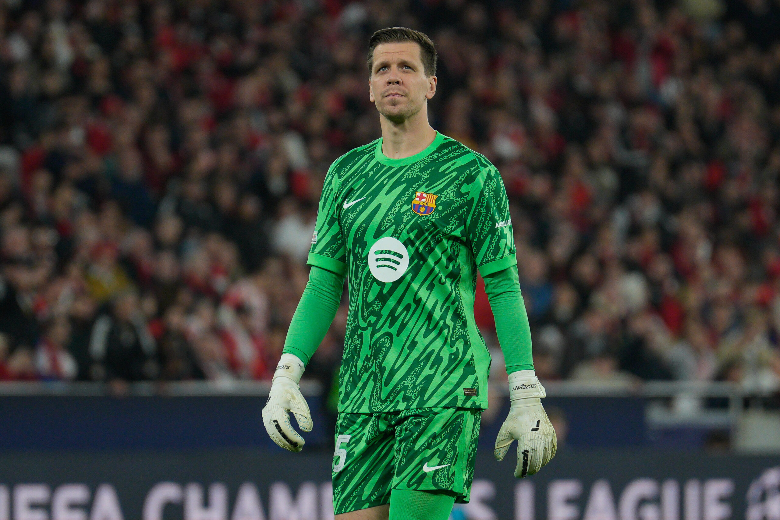 Wojciech Szczesny of FC Barcelona in action during the UEFA Champions League 2024/25 League Phase Matchday 7 between SL Benfica and FC Barcelona at Estadio da Luz. Final score: SL Benfica 4:5 FC Barcelona (Photo by Bruno de Carvalho / SOPA Images/Sipa USA)
2025.01.21 Lizbona
pilka nozna liga mistrzow
Benfica Lizbona - FC Barcelona
Foto Bruno de Carvalho/SOPA Images/SIPA USA/PressFocus

!!! POLAND ONLY !!!