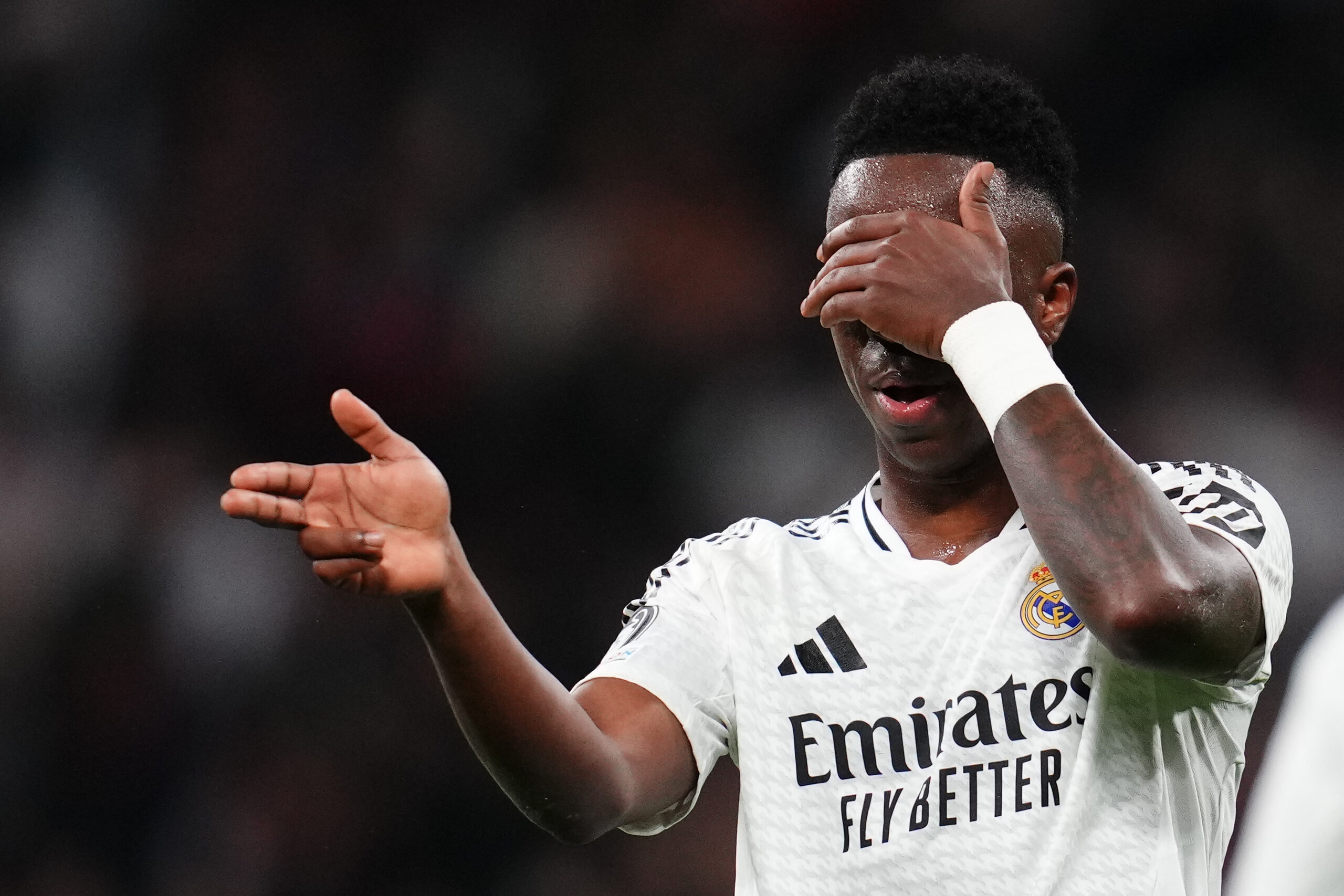 Vinicius Junior of Real Madrid celebrates after scoring goal during the UEFA Champions League match between Real Madrid and Red Bull FC Salzburg played at Santiago Bernabeu Stadium on January 22, 2025 in Madrid, Spain. (Photo by Bagu Blanco / PRESSINPHOTO)
2025.01.22 Madryt
pilka nozna liga mistrzow
Real Madryt - FC Salzburg
Foto Bagu Blanco/PRESSINPHOTO/SIPA USA/PressFocus

!!! POLAND ONLY !!!