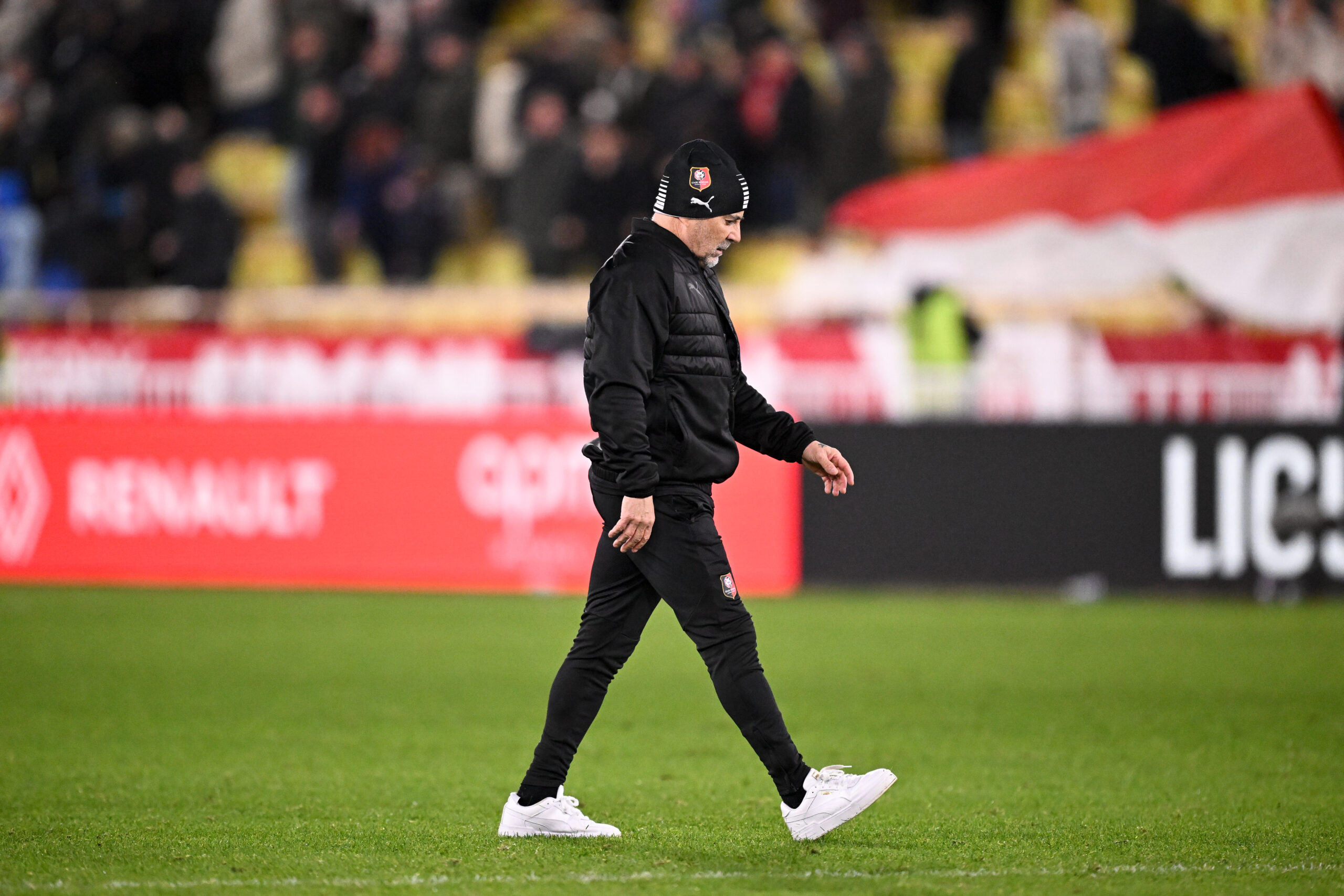 Jorge SAMPAOLI (Entraineur Rennes SRFC) during the Ligue 1 MCDonald&#039;s match between Monaco and Rennes at Louis II Stadium on January 25, 2025 in Monaco, Monaco. (Photo by Anthony Bibard/FEP/Icon Sport/Sipa USA)
2025.01.25 Monako
pilka nozna liga francuska
AS Monaco - Stade Rennes
Foto Anthony Bibard/FEP/Icon Sport/SIPA USA/PressFocus

!!! POLAND ONLY !!!