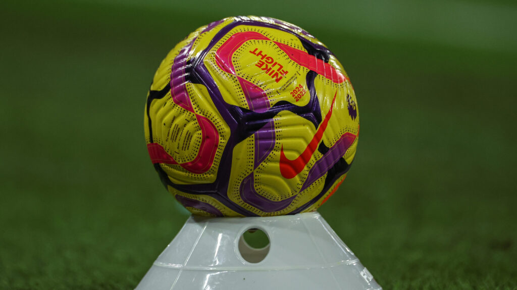 The Nike Flight Premier League ball for the 2024/25 season during the Premier League match Manchester City vs Chelsea at Etihad Stadium, Manchester, United Kingdom, 25th January 2025

(Photo by Mark Cosgrove/News Images) in Manchester, United Kingdom on 1/25/2025. (Photo by Mark Cosgrove/News Images/Sipa USA)
2025.01.25 Manchester
pilka nozna Liga Angielska
Manchester City - Chelsea Londyn
Foto Mark Cosgrove/News Images/SIPA USA/PressFocus

!!! POLAND ONLY !!!