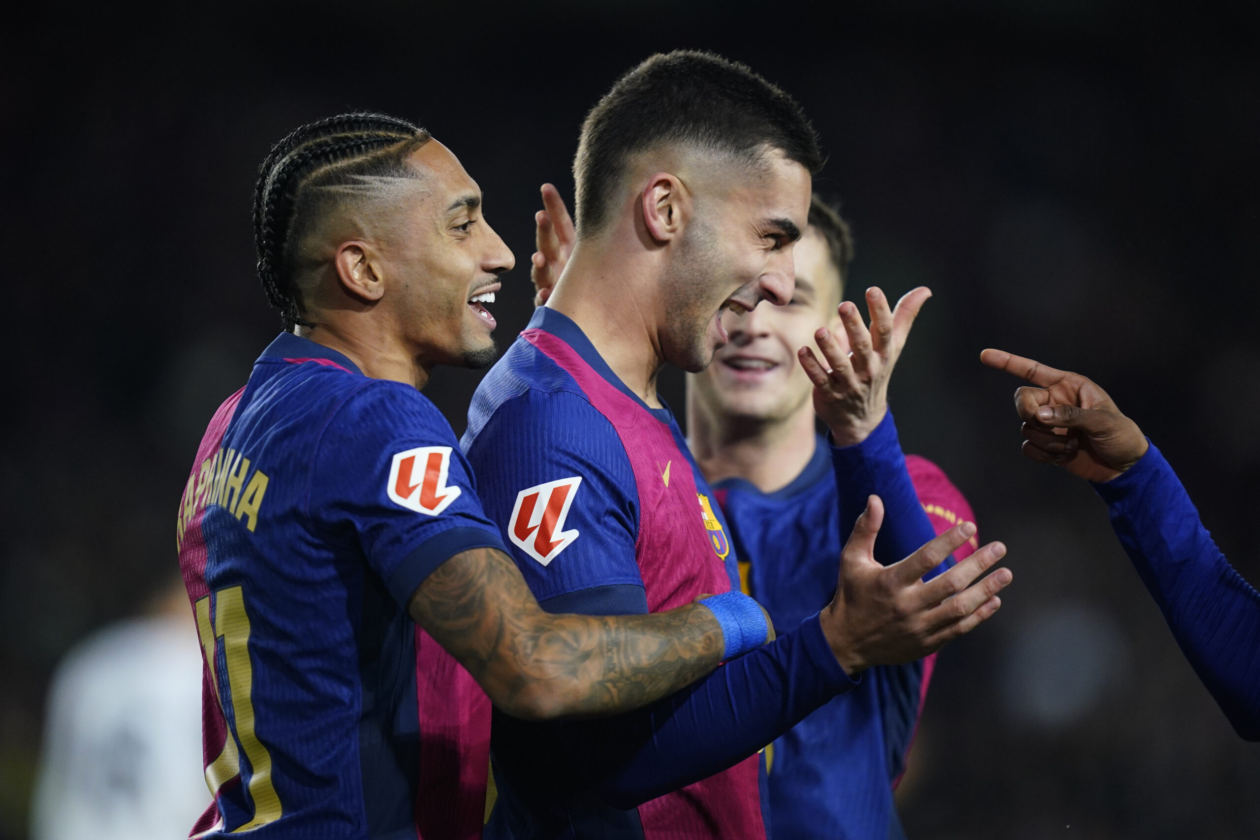 Ferran Torres of FC Barcelona celebrates the 2-0 during the La Liga EA Sports match between FC Barcelona and Valencia CF played at Lluis Companys Stadium on January 26, 2025 in Barcelona, Spain. (Photo by Sergio Ruiz / IMAGO)  (Photo by pressinphoto/Sipa USA)
2025.01.26 Barcelona
pilka nozna liga hiszpanska
FC Barcelona - Valencia CF
Foto pressinphoto/SIPA USA/PressFocus

!!! POLAND ONLY !!!