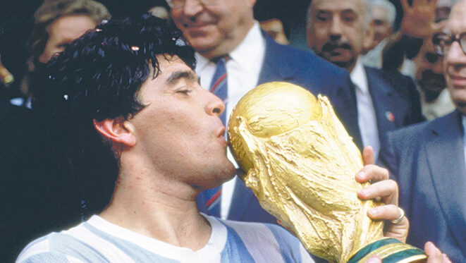 Football 1986 FIFA World Cup Final Argentina v West Germany Azteca Stadium, Mexico City 29/6/86 
Argentina&#039;s Diego Maradona kisses the World Cup trophy 
s,Image: 866151194, License: Rights-managed, Restrictions: CONTACT 
MAY 
CONTRACT 
ADDITIONAL 
FEES 
- 
ACCOUNT 
APPLY 
NOTE: 
PLEASE 
MANAGER 
YOUR 
CLIENTS, Model Release: no, Credit line: Pool Picture / Reuters / Forum