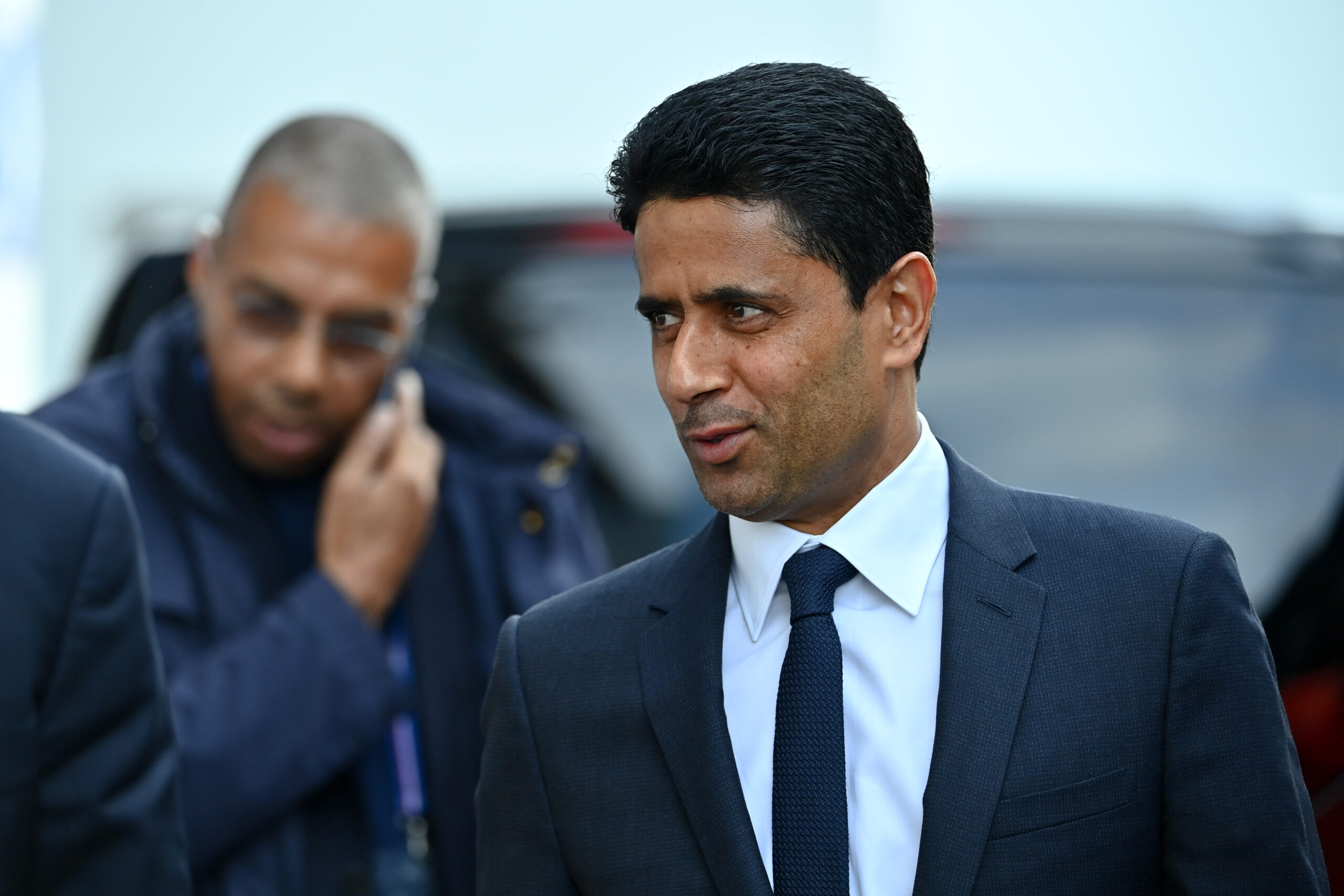 Nasser al Khelaifi (President PSG) during the Ligue 1 Uber Eats match between Auxerre and Paris Saint Germain at Abbe-Deschamp Stadium on May 21, 2023 in Auxerre, France. (Photo by Anthony Dibon/FEP/Icon Sport/Sipa USA)
2023.05.21 Auxerre
pilka nozna liga francuska
AJ Auxerre - PSG
Foto Icon Sport/SIPA USA/PressFocus

!!! POLAND ONLY !!!