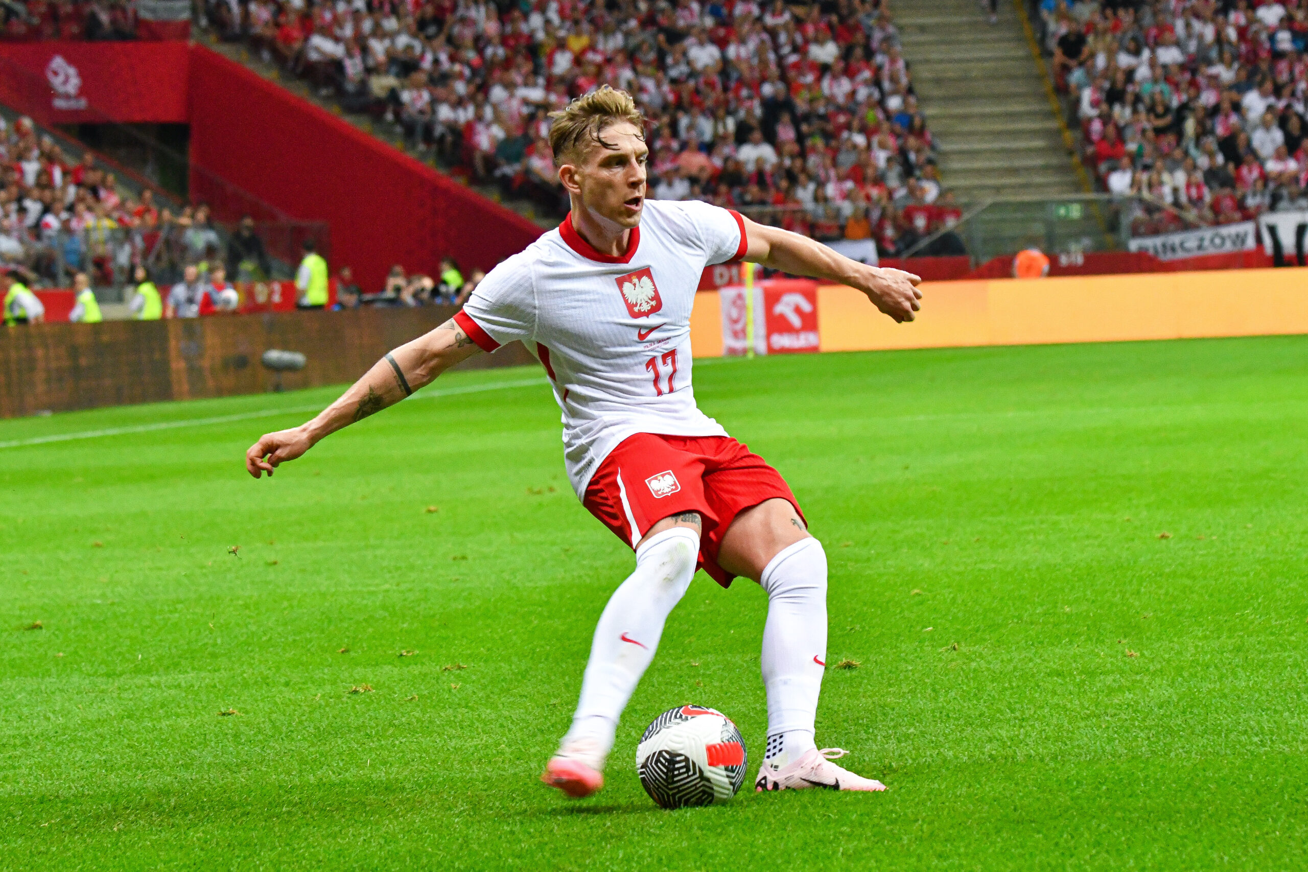 2024.06.07 Warszawa
pilka nozna mecz towarzyski 
Polska - Ukraina
N/z Michal Skoras
Foto Pawel Bejnarowicz / PressFocus

2024.06.07 Warszawa
Football - friendly match
Polska - Ukraina
Michal Skoras
Credit: Pawel Bejnarowicz / PressFocus
