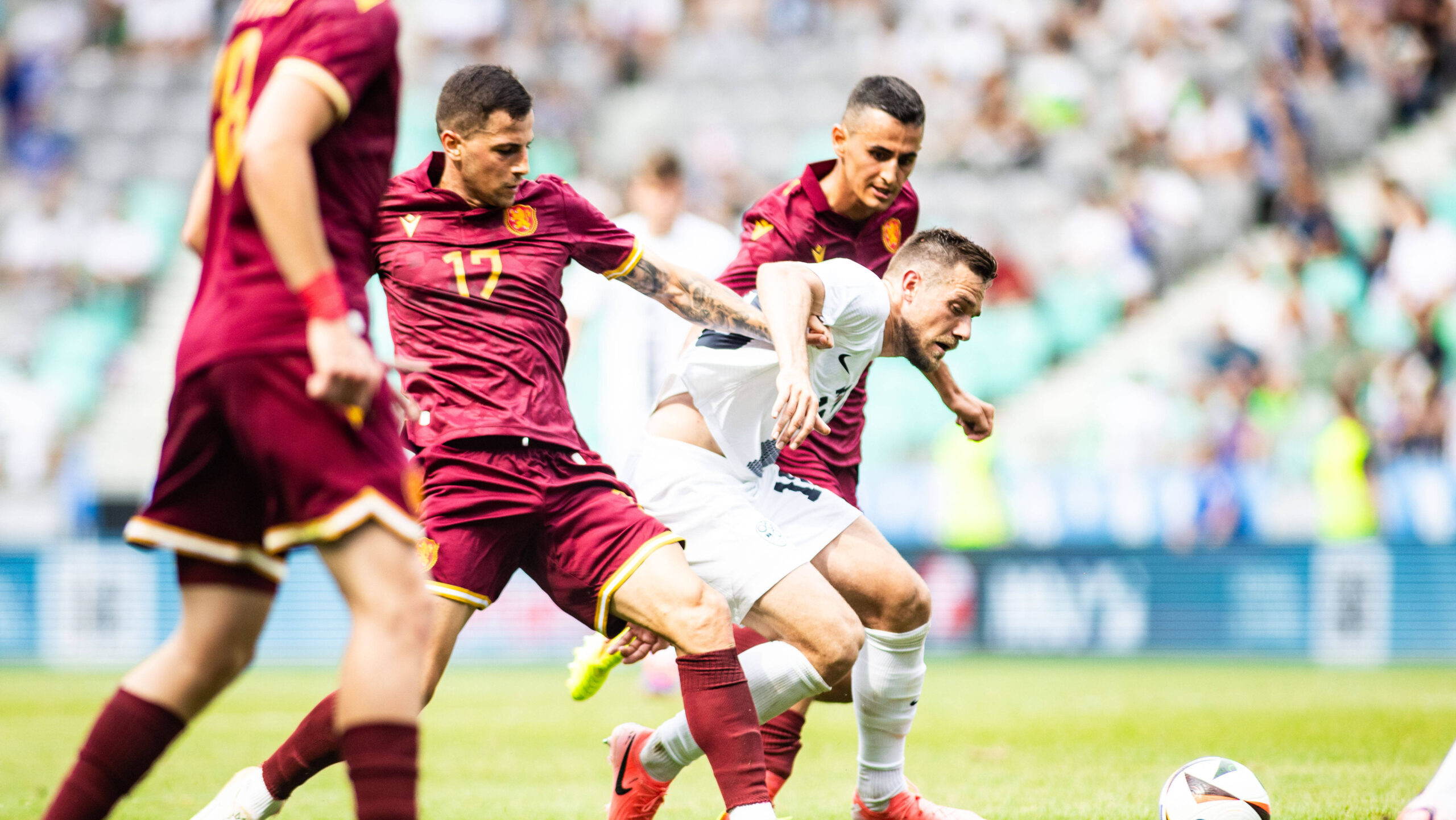 Martin Minchev of Bulgaria vs Timi Max Elsnik of Slovenia during international friendly football match between Slovenia and Bulgaria, on June 8, 2024 in Stozice Stadium, Ljubljana, Slovenia. Photo by Nik Moder / Sportida//SPORTIDA_1306.11327/Credit:Nik Moder / Sportida/SIPA/2406101630
2024.06.10 Lublana
Pilka nozna Miedzynarodowy mecz towarzyski
Slowenia - Bulgaria
Foto Nik Moder/Sportida/SIPA/PressFocus

!!! POLAND ONLY !!!