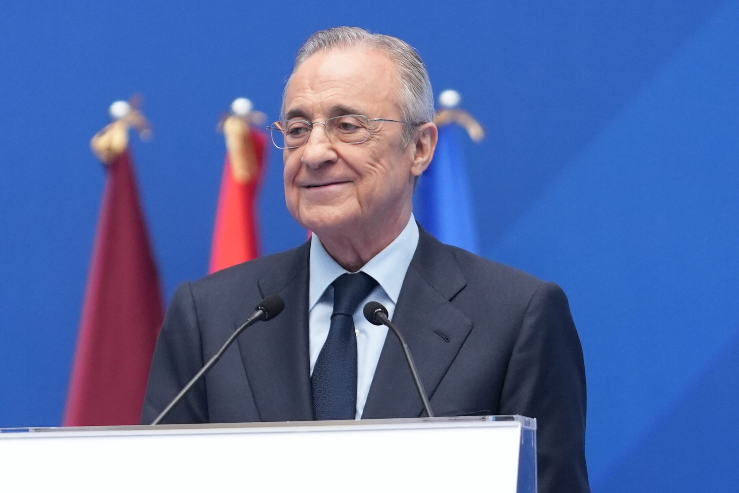 President of Real Madrid Florentino PEREZ during the presentation of Kylian Mbappe as a new player of Real Madrid CF on 16 July 2024 at Santiago Bernabeu stadium in Madrid, Spain (Photo by /Sipa USA)
2024.07.16 Madryt
pilka nozna , liga hiszpanska
Kylian Mbappe pilkarzem Realu Madryt - prezentacja
Foto Laurent Lairys/DPPI/IPA Sport 2/ipa-agency.net/SIPA USA/PressFocus

!!! POLAND ONLY !!!