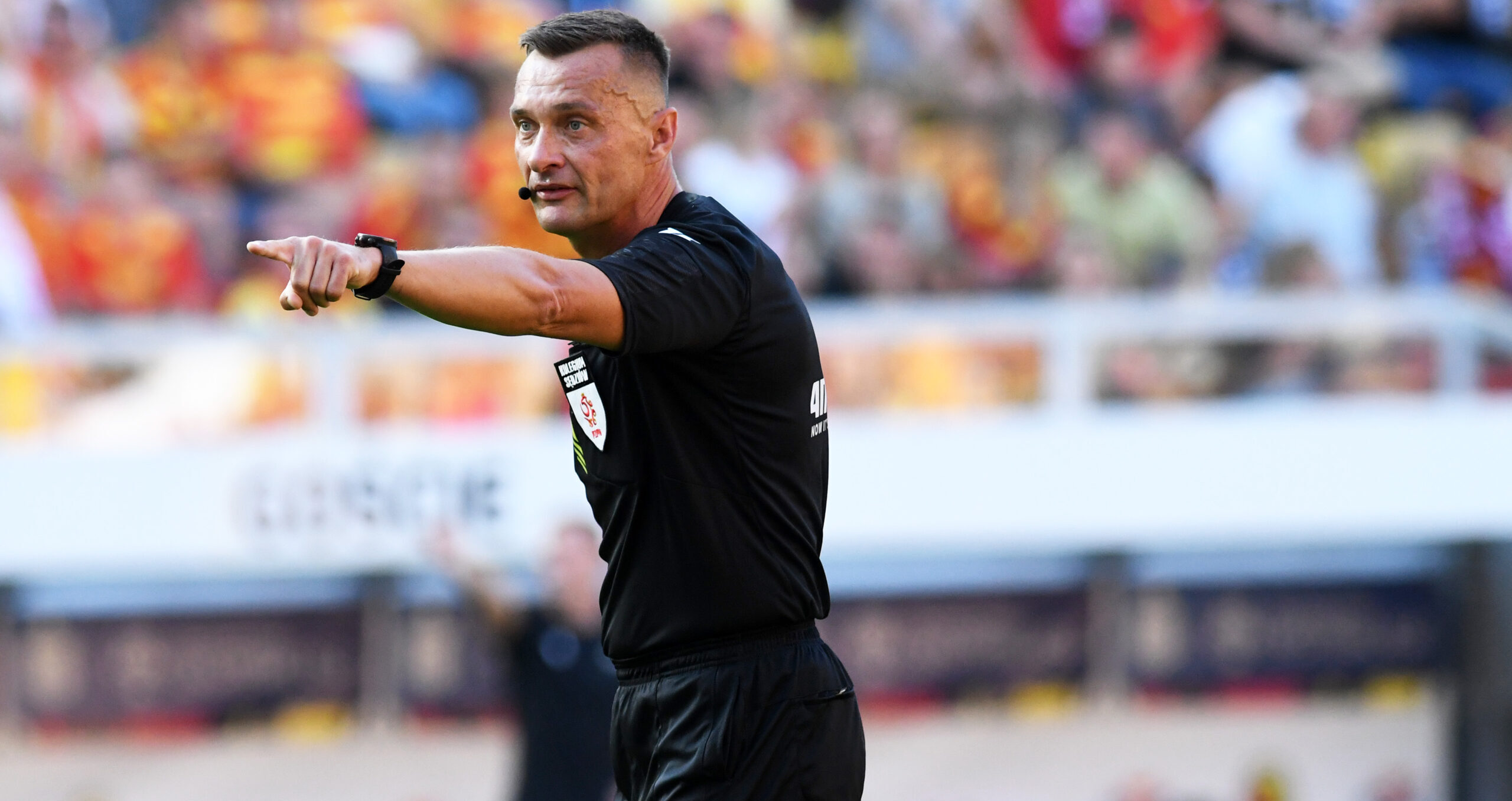 2024.09.21 Bialystok pilka nozna PKO Ekstraklasa sezon 2024/2025 
Jagiellonia Bialystok - Lechia Gdansk N/z Jaroslaw Przybyl sedzia glowny spotkania Foto Michal Kosc / PressFocus
2024.09.21 Bialystok
Football - Polish PKO Ekstraklasa season 2024/2025 Jagiellonia Bialystok - Lechia Gdansk Credit: Michal Kosc / PressFocus